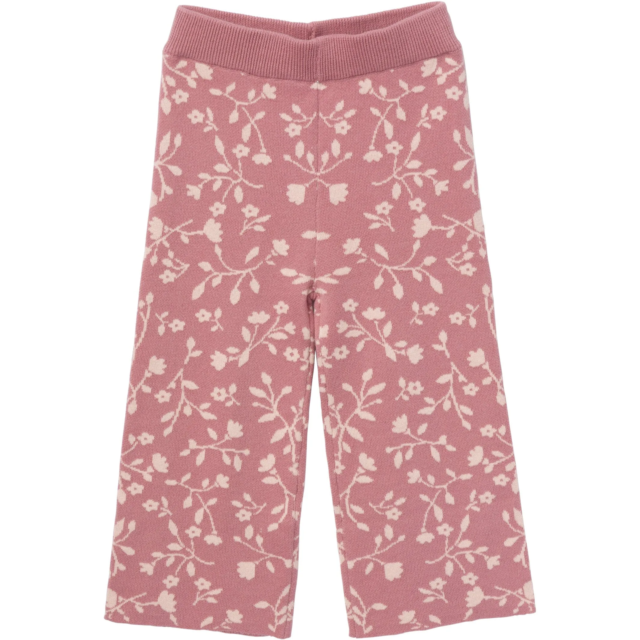 2-Piece Infant & Toddler Girls Dark Rose Branches Jacquard Sweater Set Gerber Childrenswea
