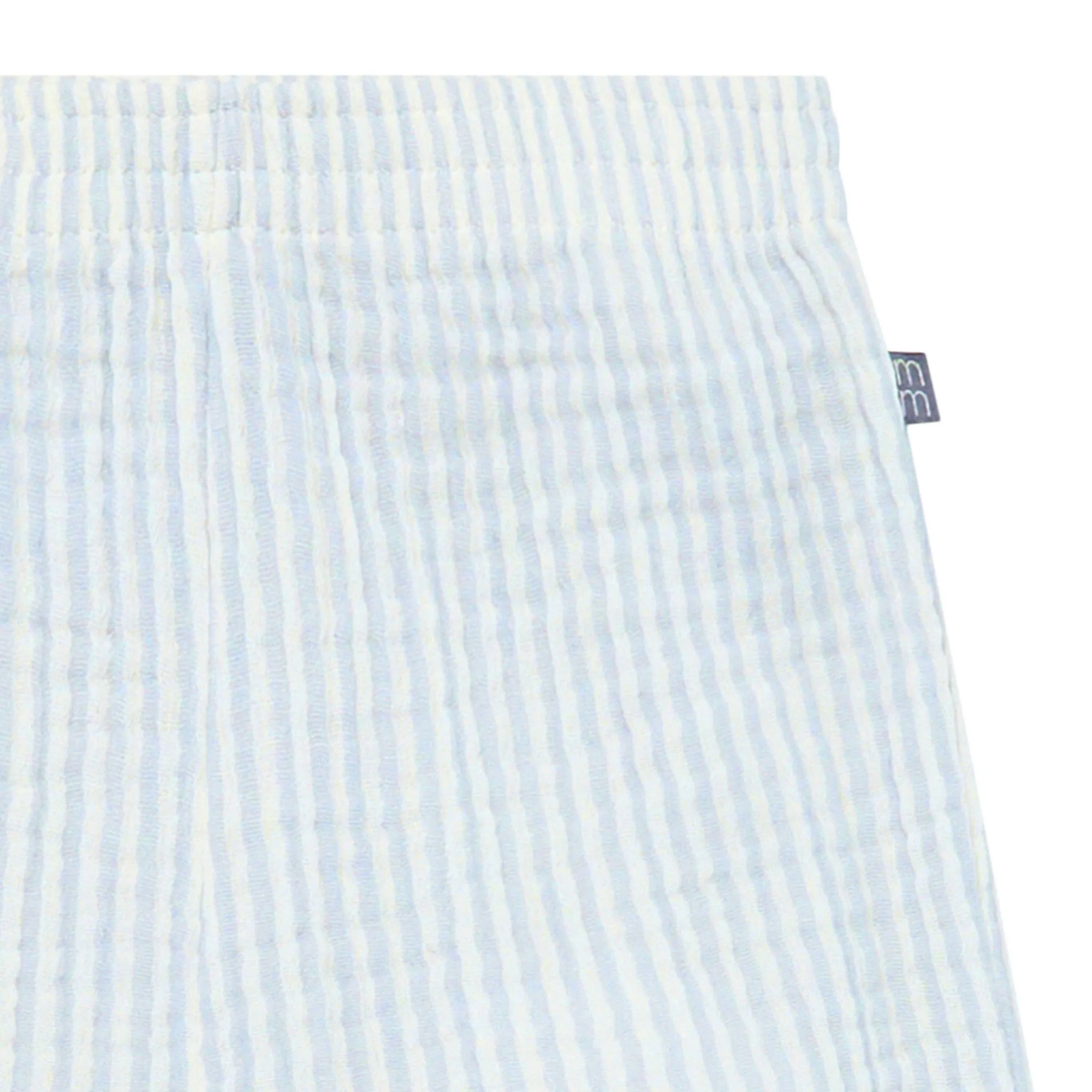 2-Piece Infant & Toddler Girls Light Blue Stripe Cropped Pants Set Gerber Childrenswea