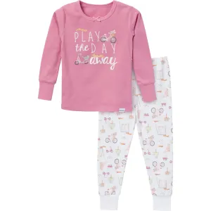 2-Piece Infant & Toddler Girls Playground Long Sleeve Pajama Set Gerber Childrenswea