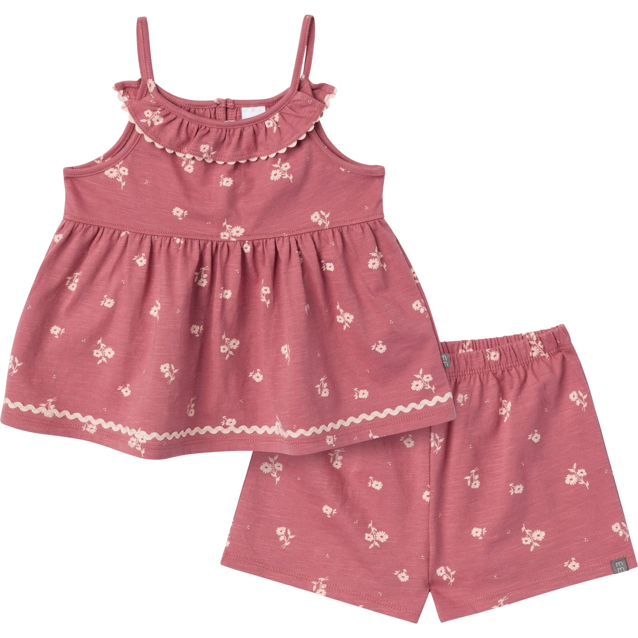 2-Piece Infant & Toddler Girls Rose Bouquet Ruffle Top and Shorts Set Gerber Childrenswea