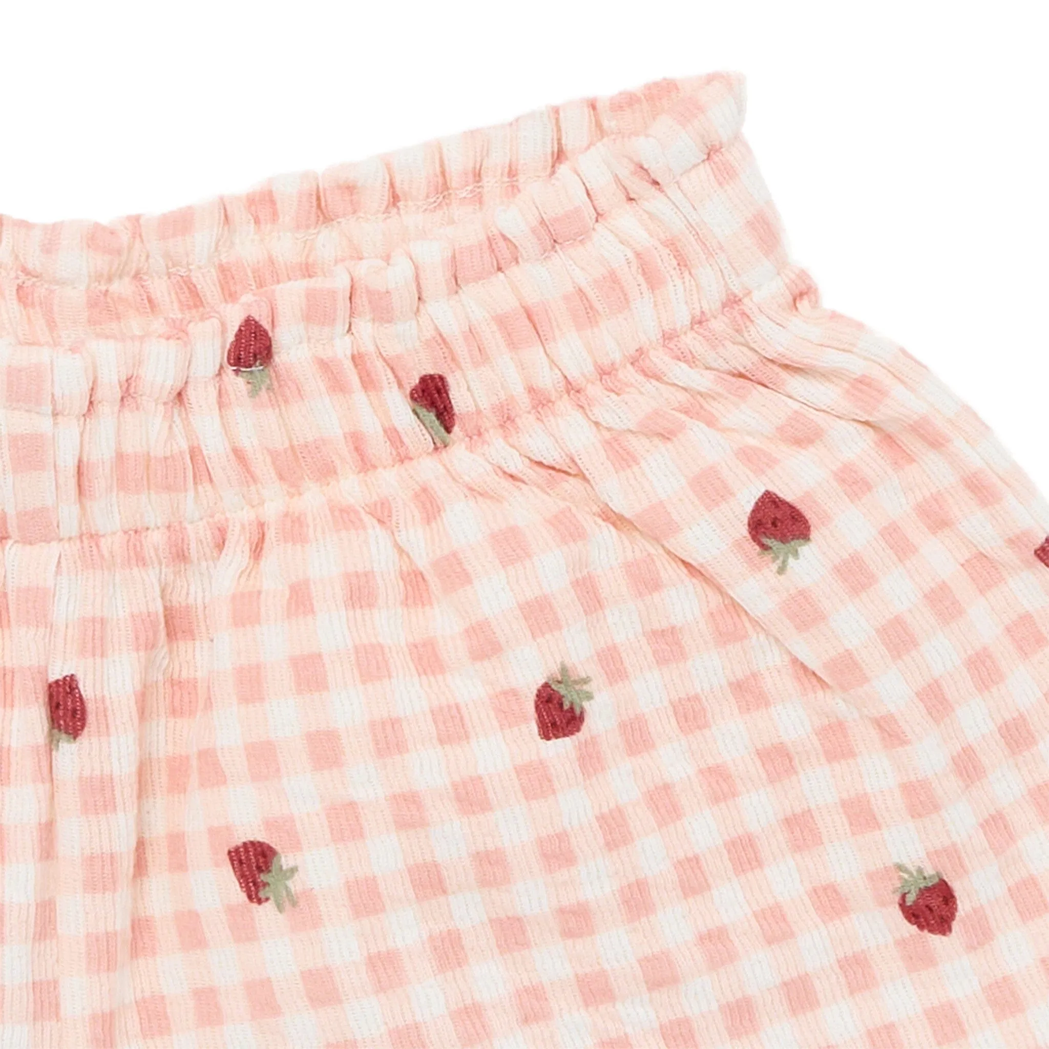 2-Piece Infant & Toddler Girls Rose Strawberry Gingham Top and Shorts Set Gerber Childrenswea