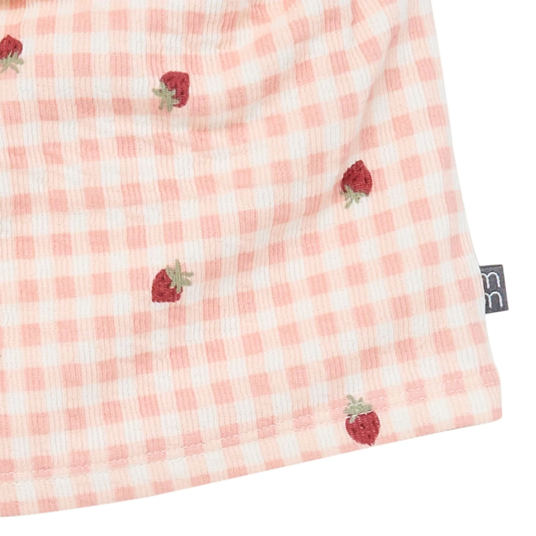 2-Piece Infant & Toddler Girls Rose Strawberry Gingham Top and Shorts Set Gerber Childrenswea
