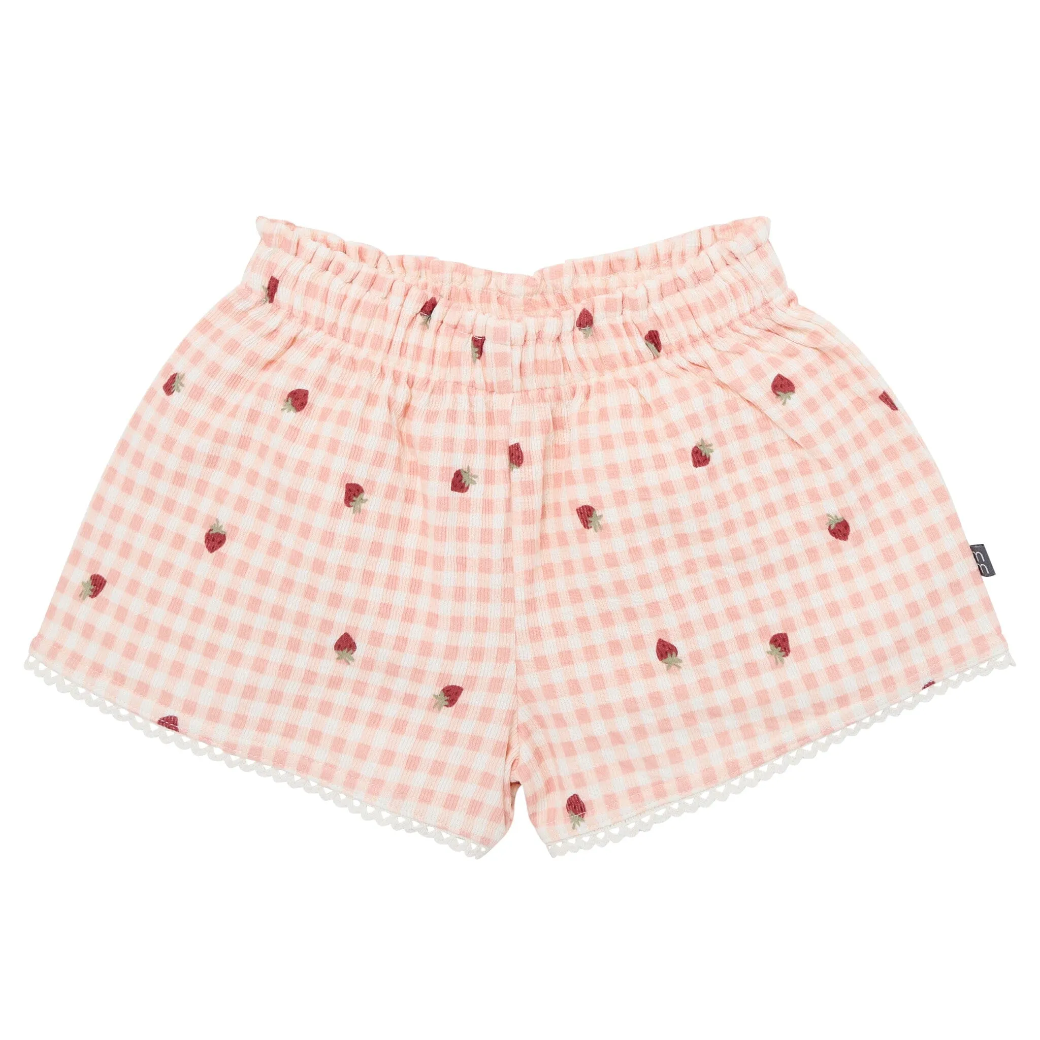 2-Piece Infant & Toddler Girls Rose Strawberry Gingham Top and Shorts Set Gerber Childrenswea