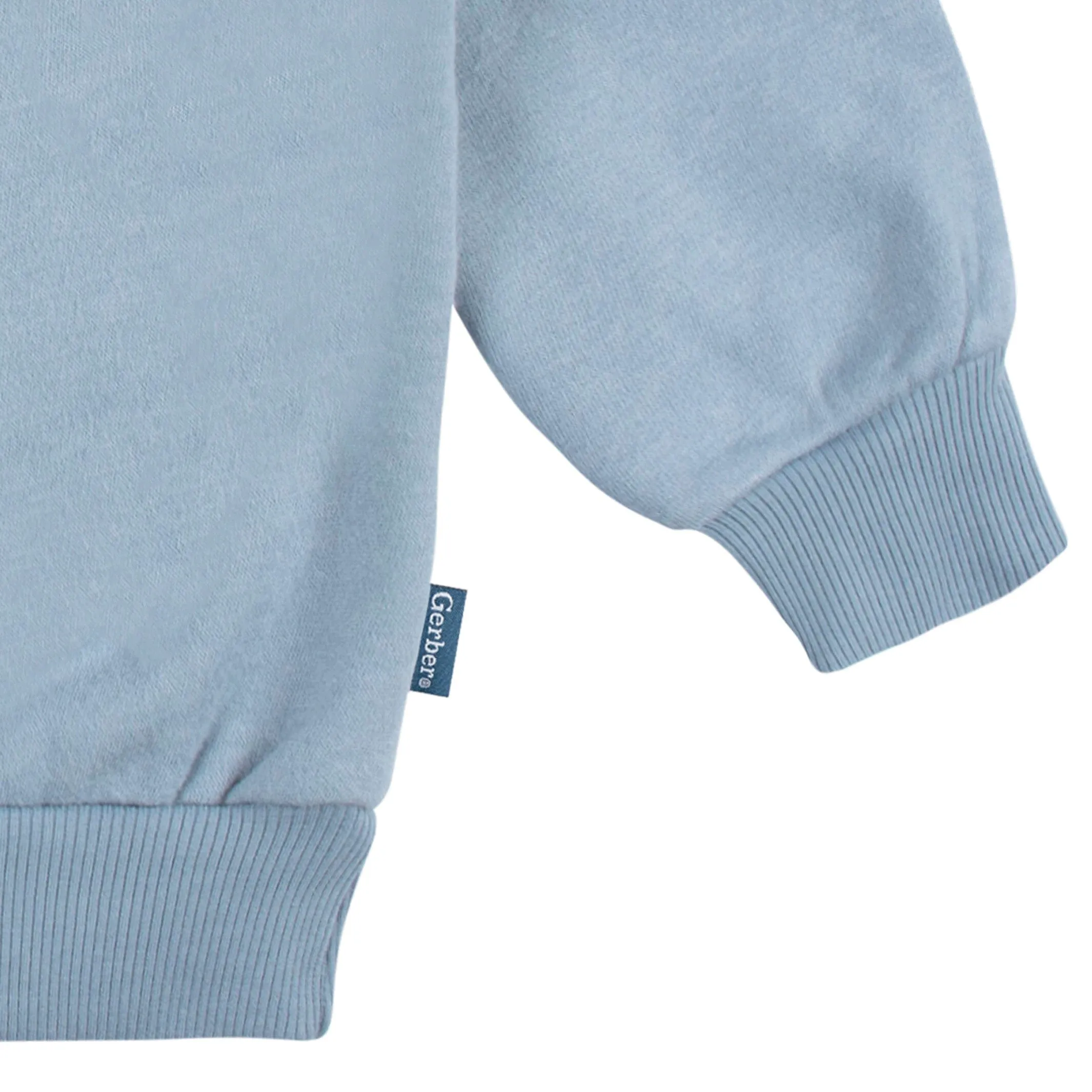 2-Piece Infant & Toddler Neutral Blue Sweatshirt & Pant Set Gerber Childrenswea