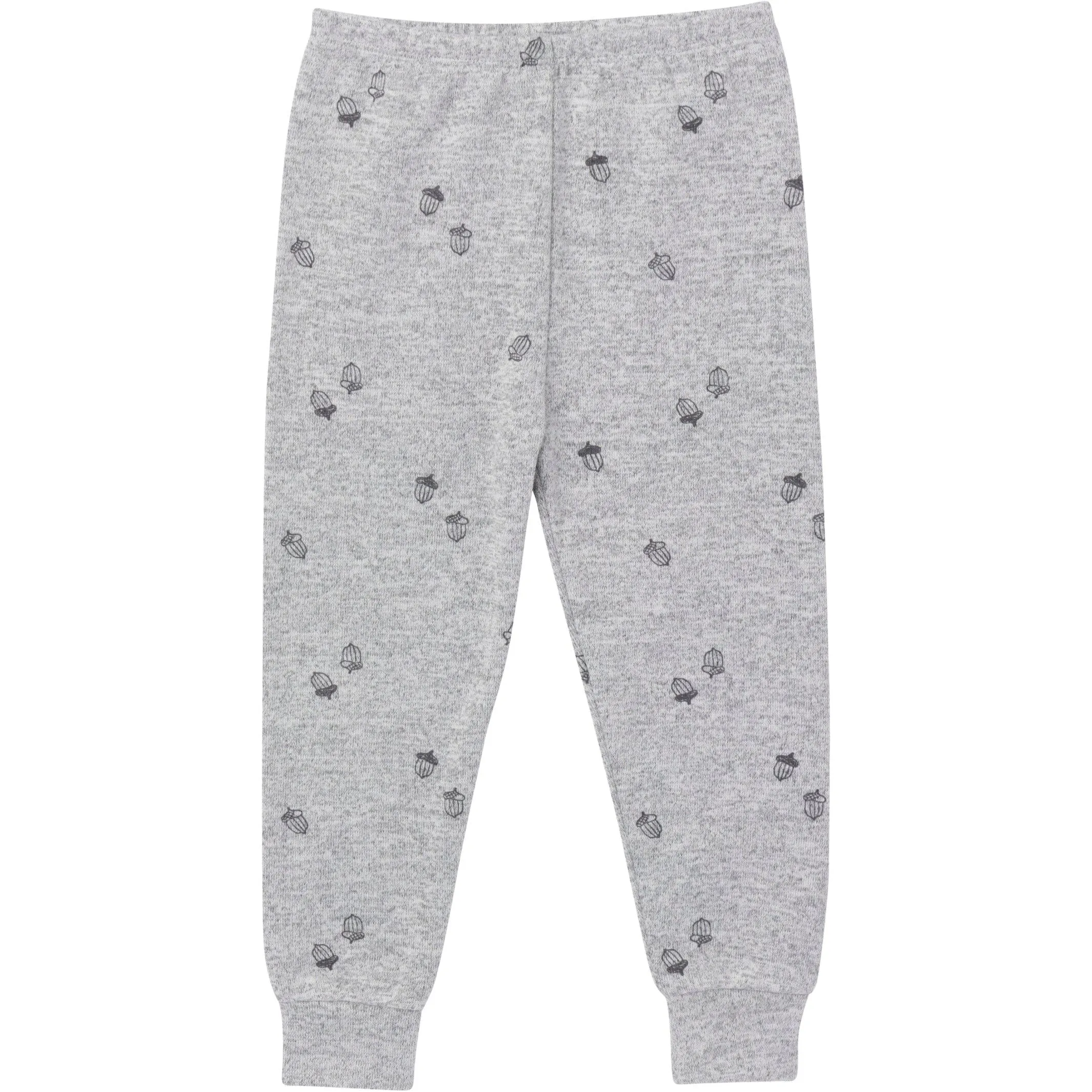 2-Piece Infant & Toddler Neutral Grey Heather Acorn Hacci Pajama Set Gerber Childrenswea
