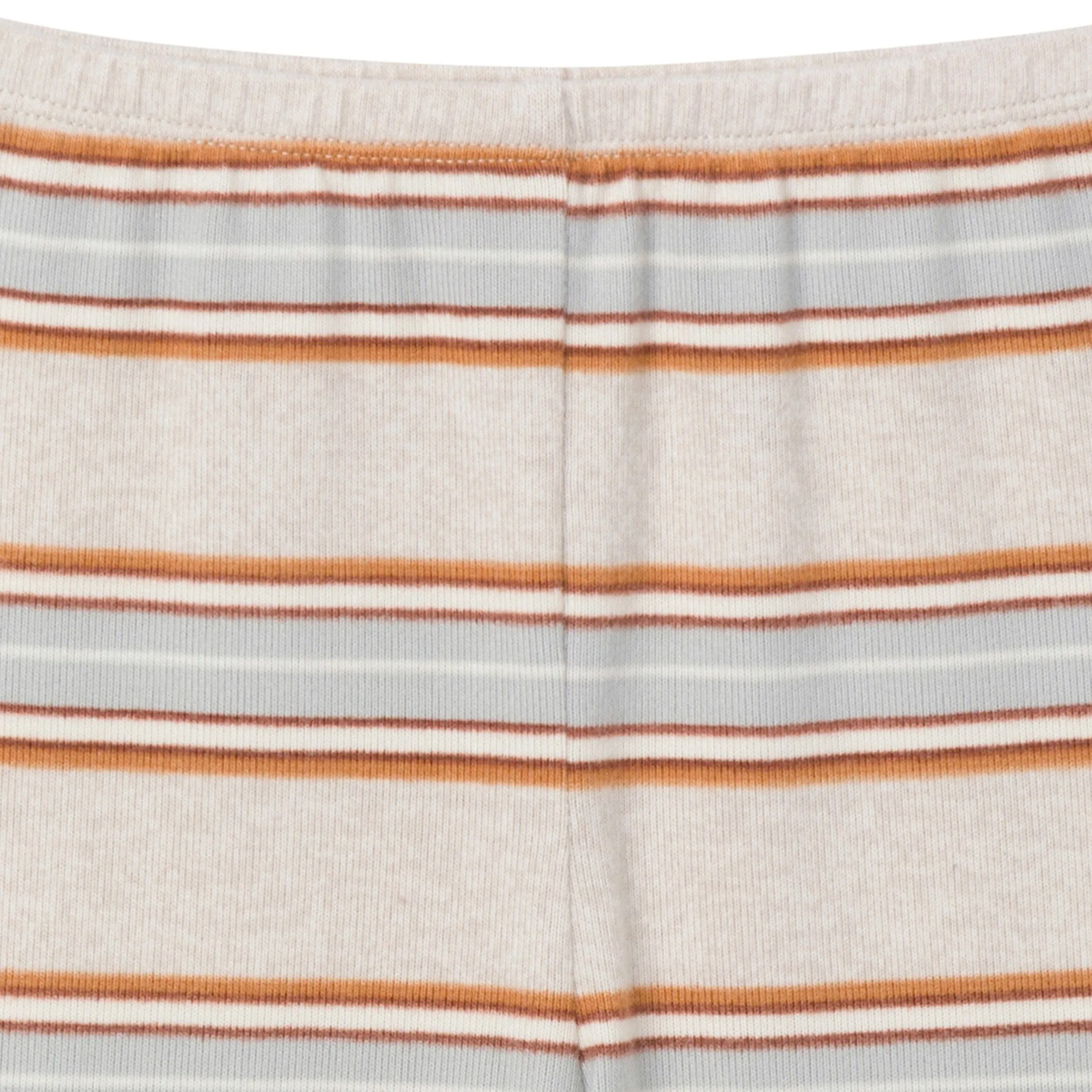 2-Piece Infant & Toddler Neutral Oatmeal Heather Stripe Hacci Pajama Set Gerber Childrenswea