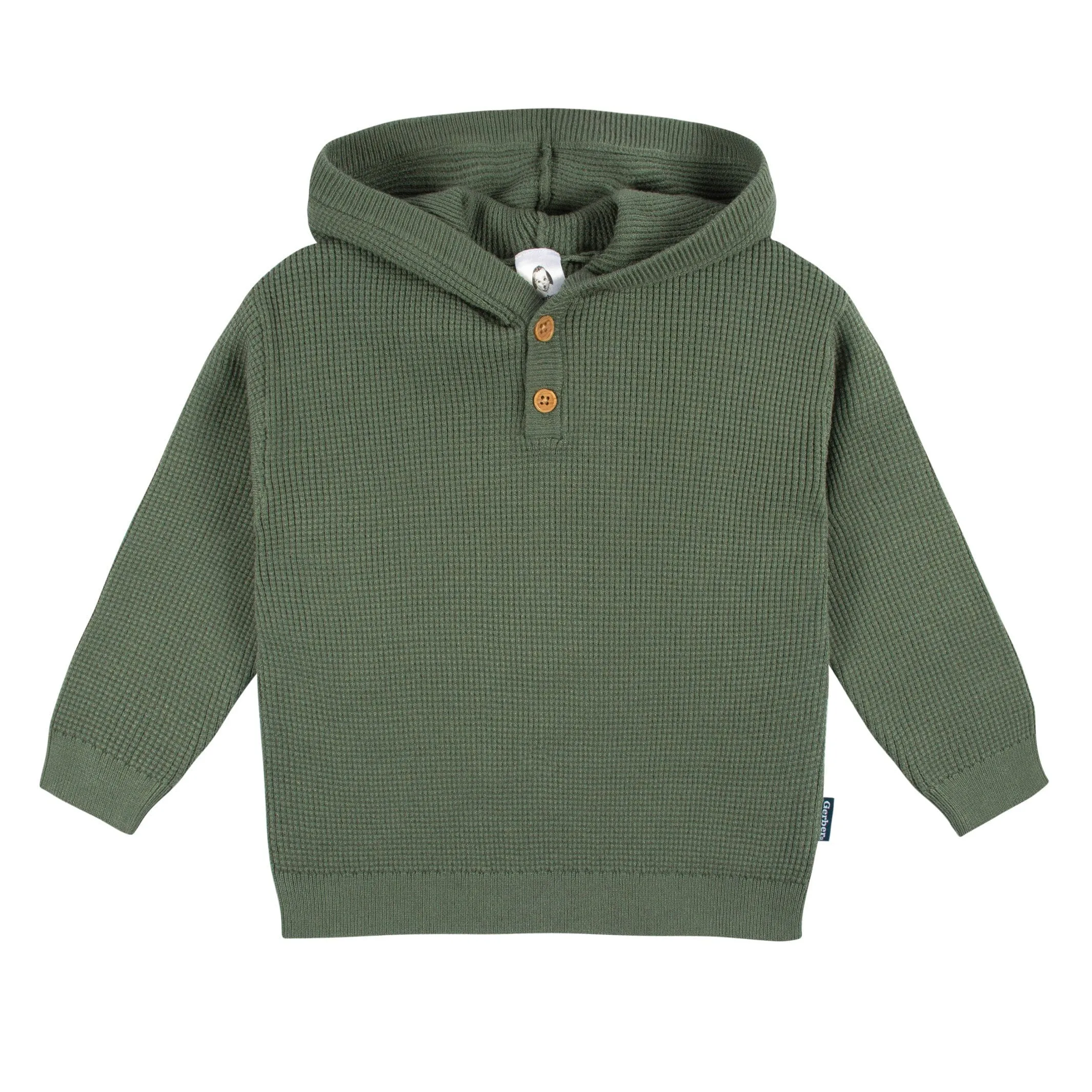 2-Piece Infant and Toddler Boys Olive Green Sweater Knit Set Gerber Childrenswea
