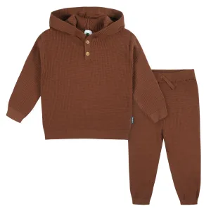 2-Piece Infant and Toddler Boys Rust Sweater Knit Set Gerber Childrenswea