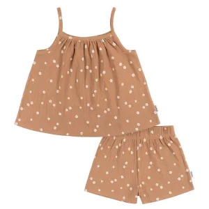 2-Piece Infant and Toddler Girls Ditsy Floral Tank Top & Shorts Set Gerber Childrenswea