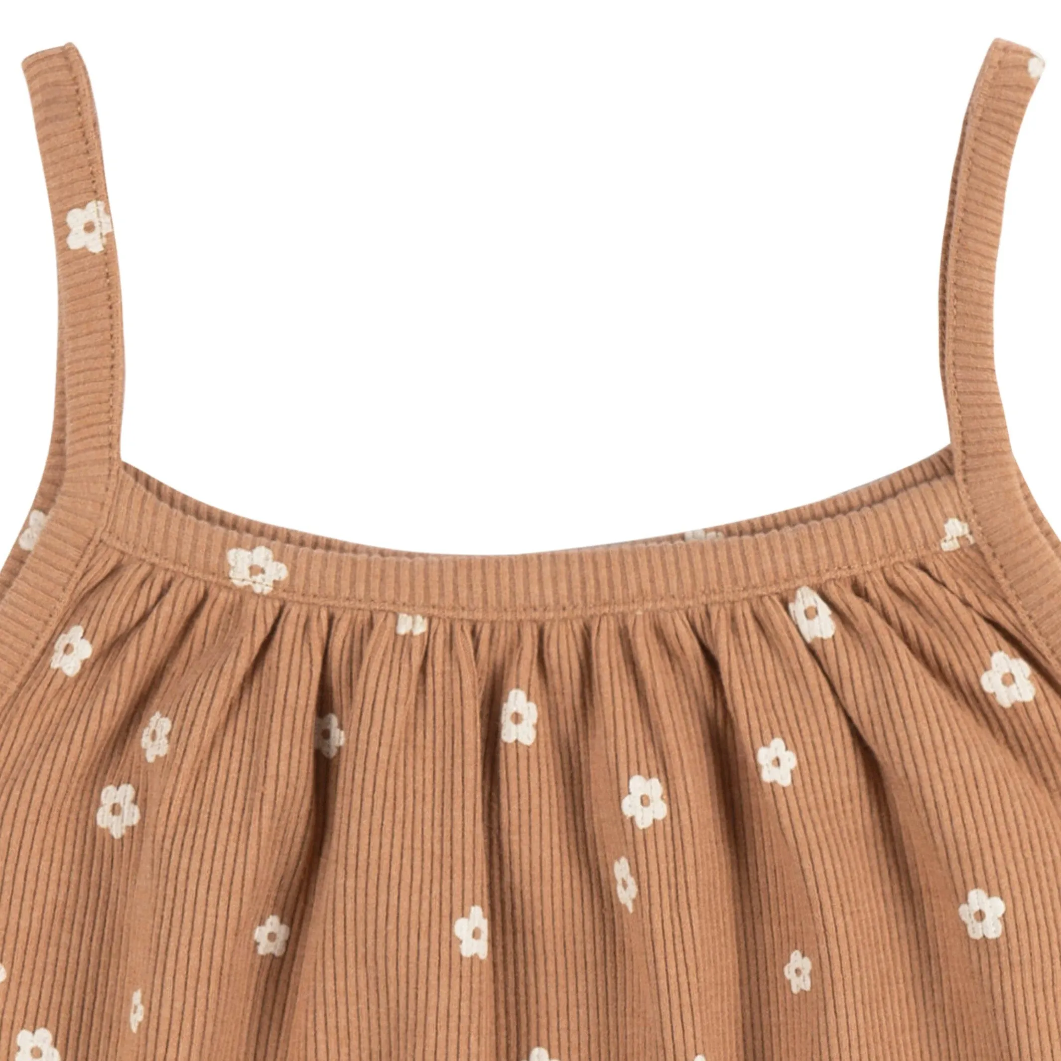 2-Piece Infant and Toddler Girls Ditsy Floral Tank Top & Shorts Set Gerber Childrenswea