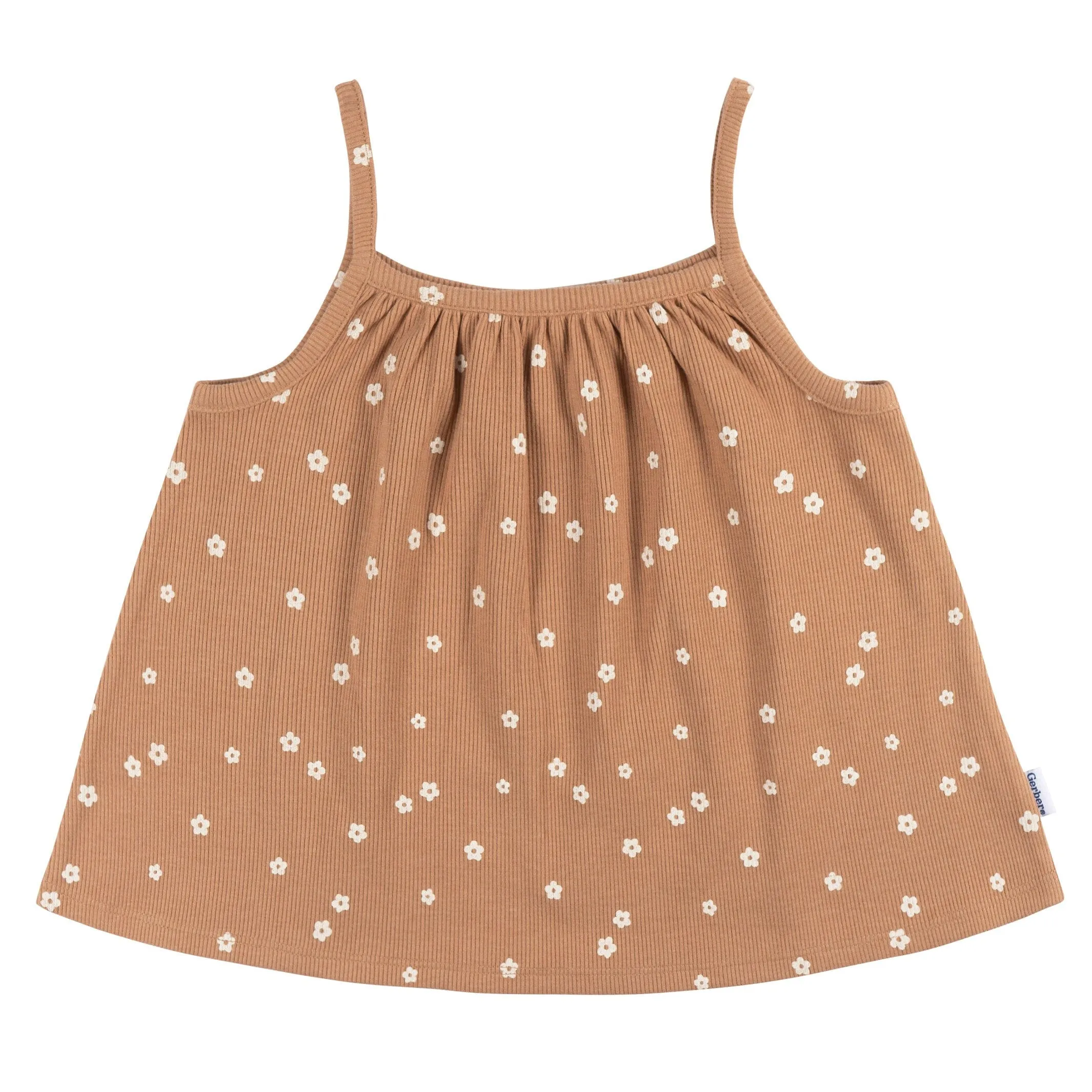 2-Piece Infant and Toddler Girls Ditsy Floral Tank Top & Shorts Set Gerber Childrenswea
