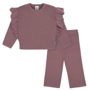 2-Piece Infant and Toddler Girls Mauve Sweater Knit Set Gerber Childrenswea