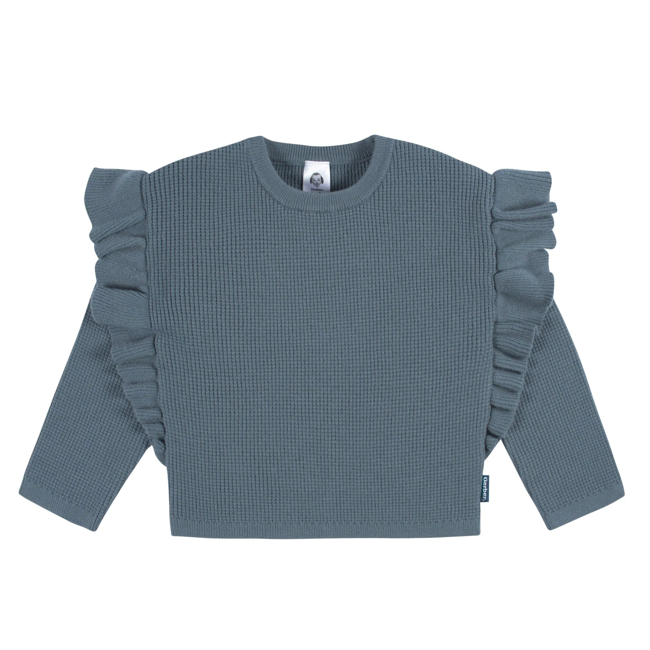 2-Piece Infant and Toddler Girls Teal Sweater Knit Set Gerber Childrenswea