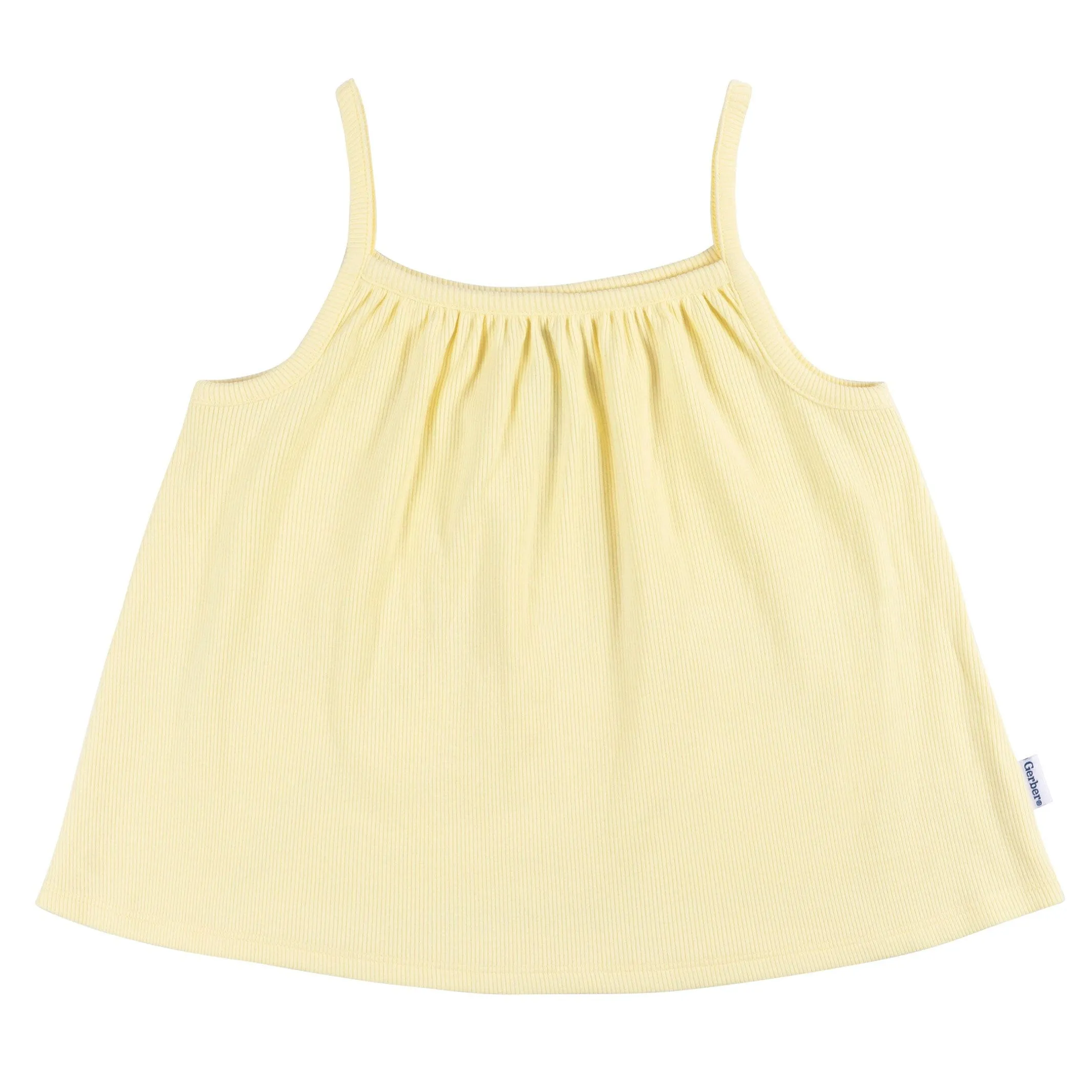 2-Piece Infant and Toddler Girls Yellow Tank Top & Shorts Set Gerber Childrenswea
