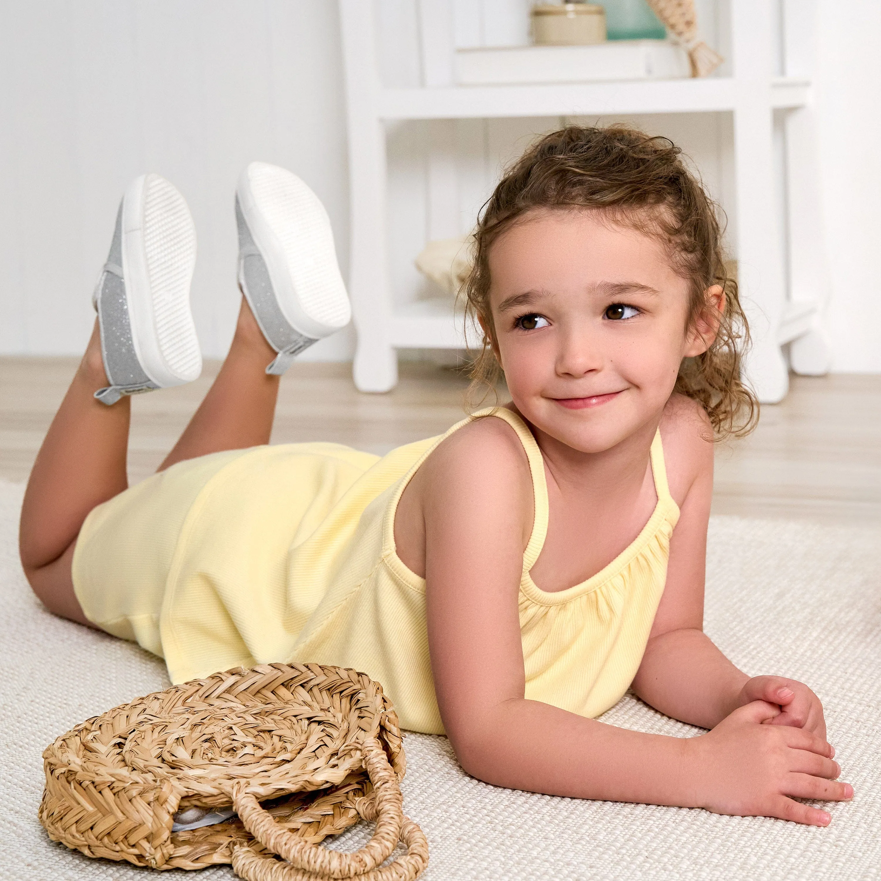 2-Piece Infant and Toddler Girls Yellow Tank Top & Shorts Set Gerber Childrenswea
