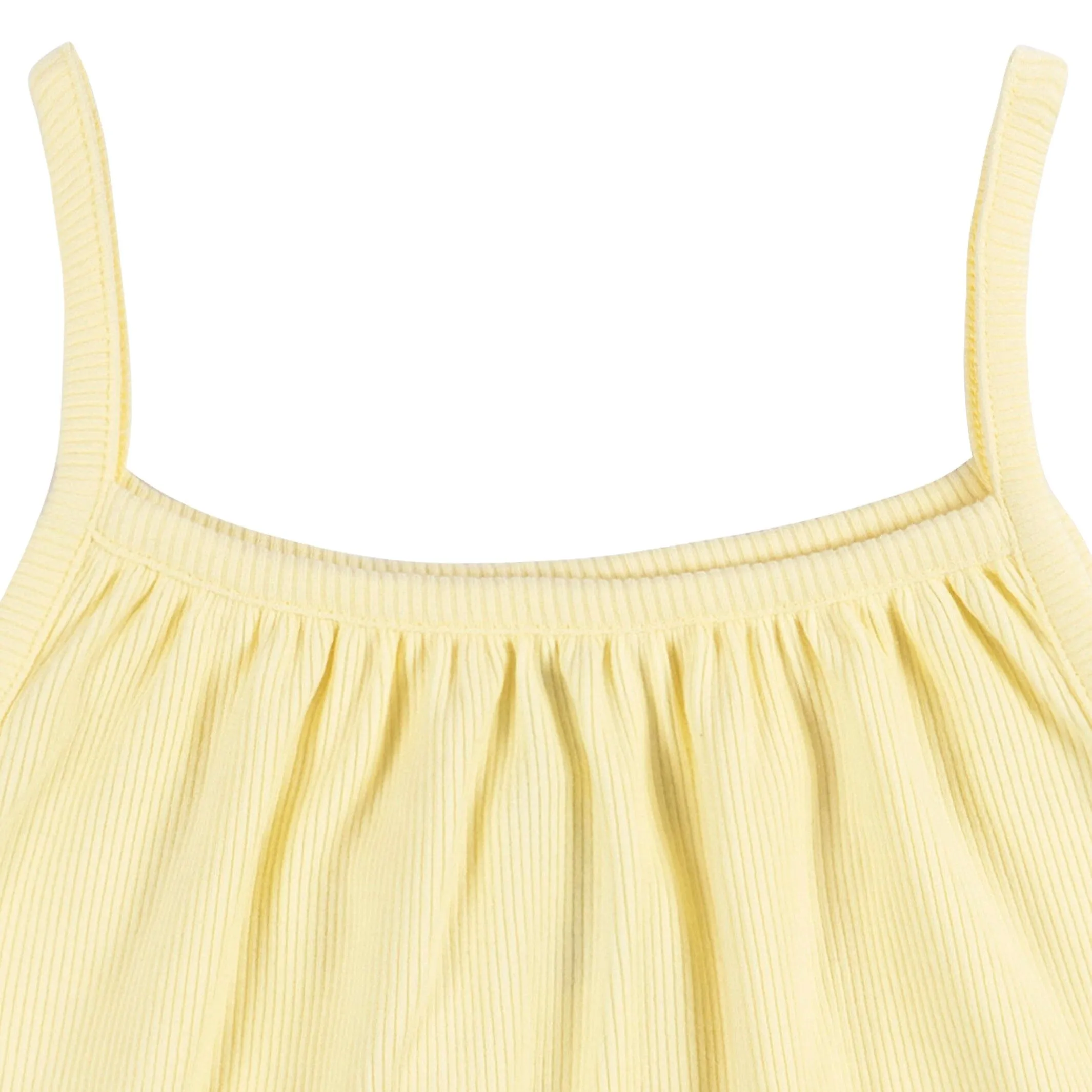 2-Piece Infant and Toddler Girls Yellow Tank Top & Shorts Set Gerber Childrenswea