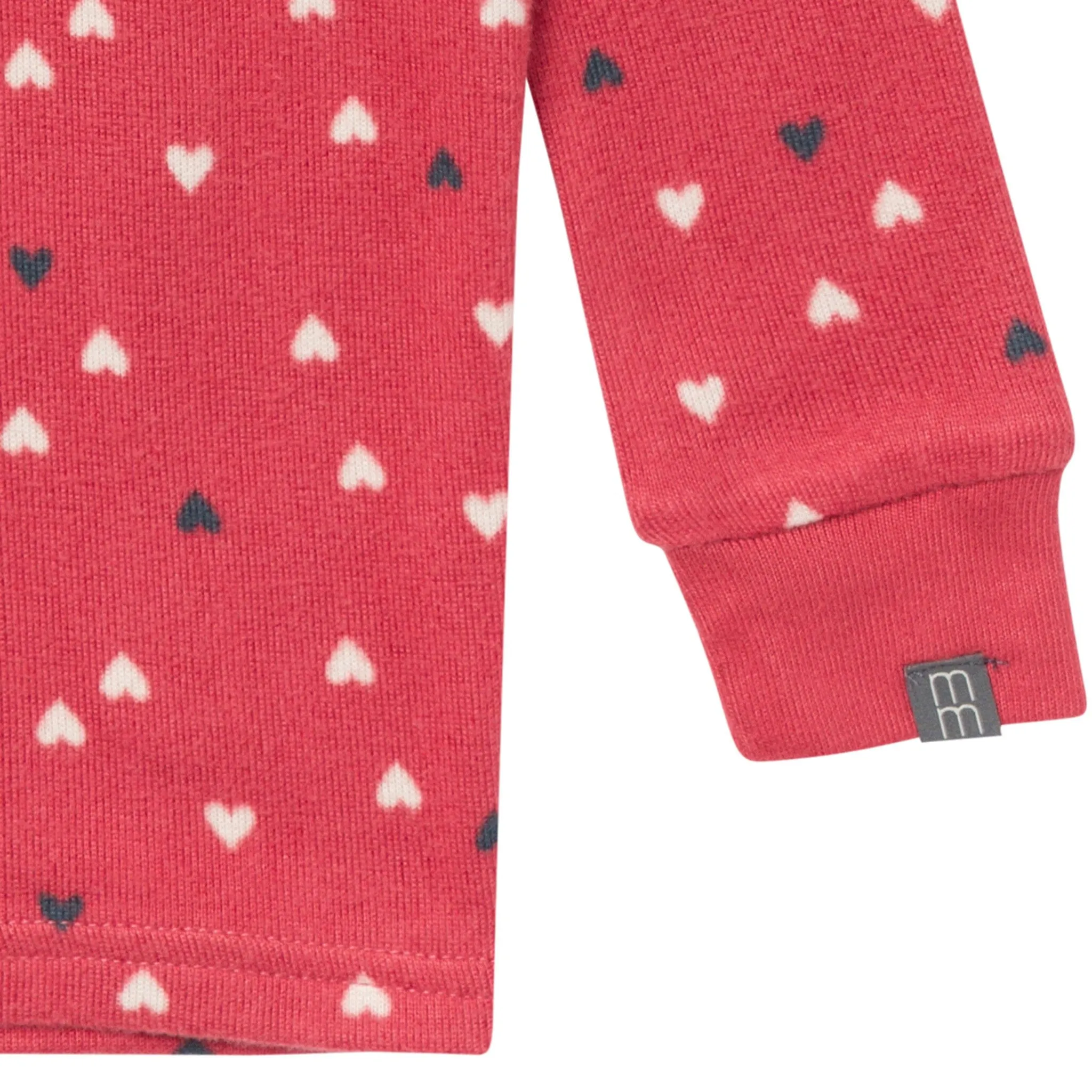 2-Piece Infant and Toddler Neutral Red Hearts Snug Fitting Pajamas Gerber Childrenswea
