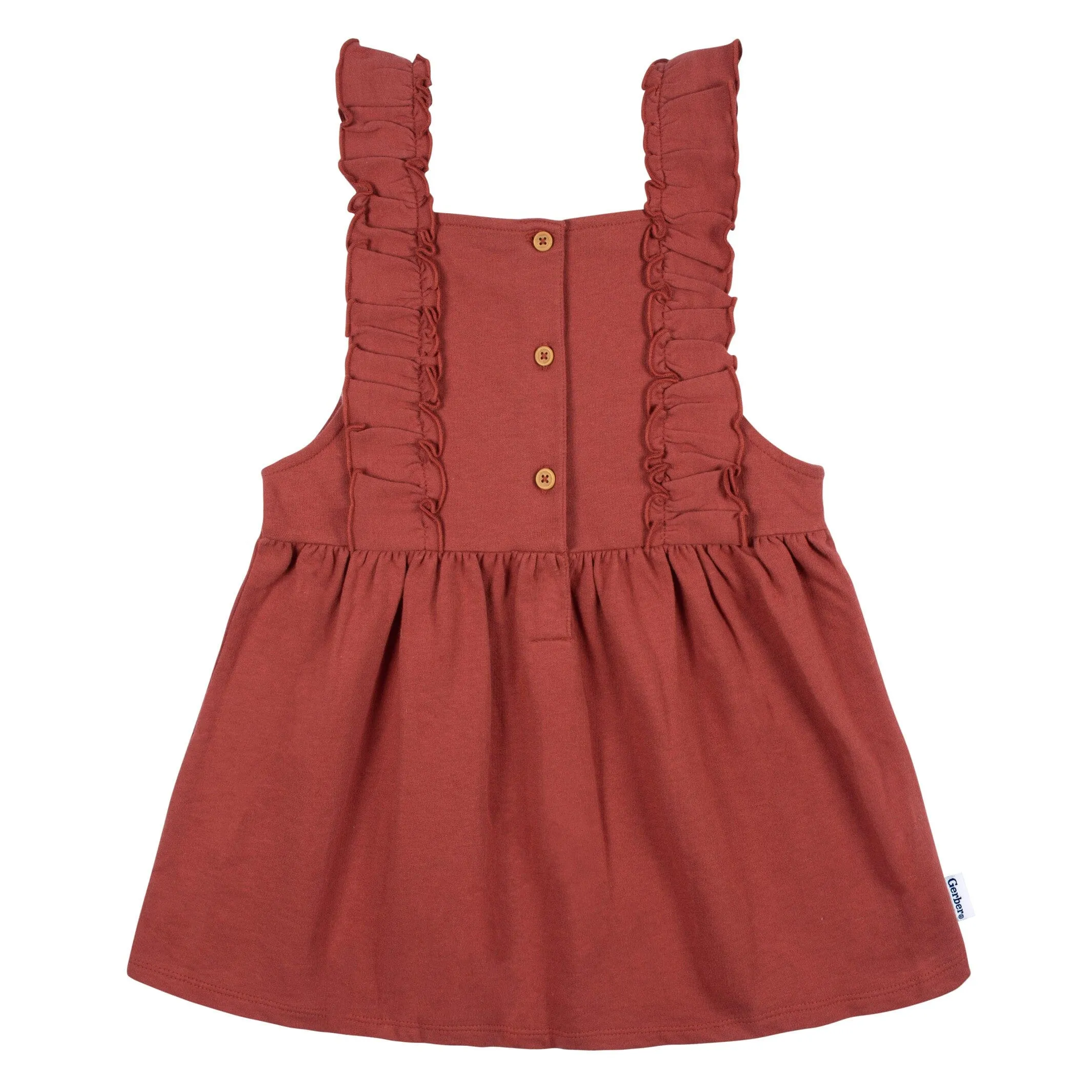 2-Piece Infant Girls Orange Leaves Jumper & Top Set Gerber Childrenswea