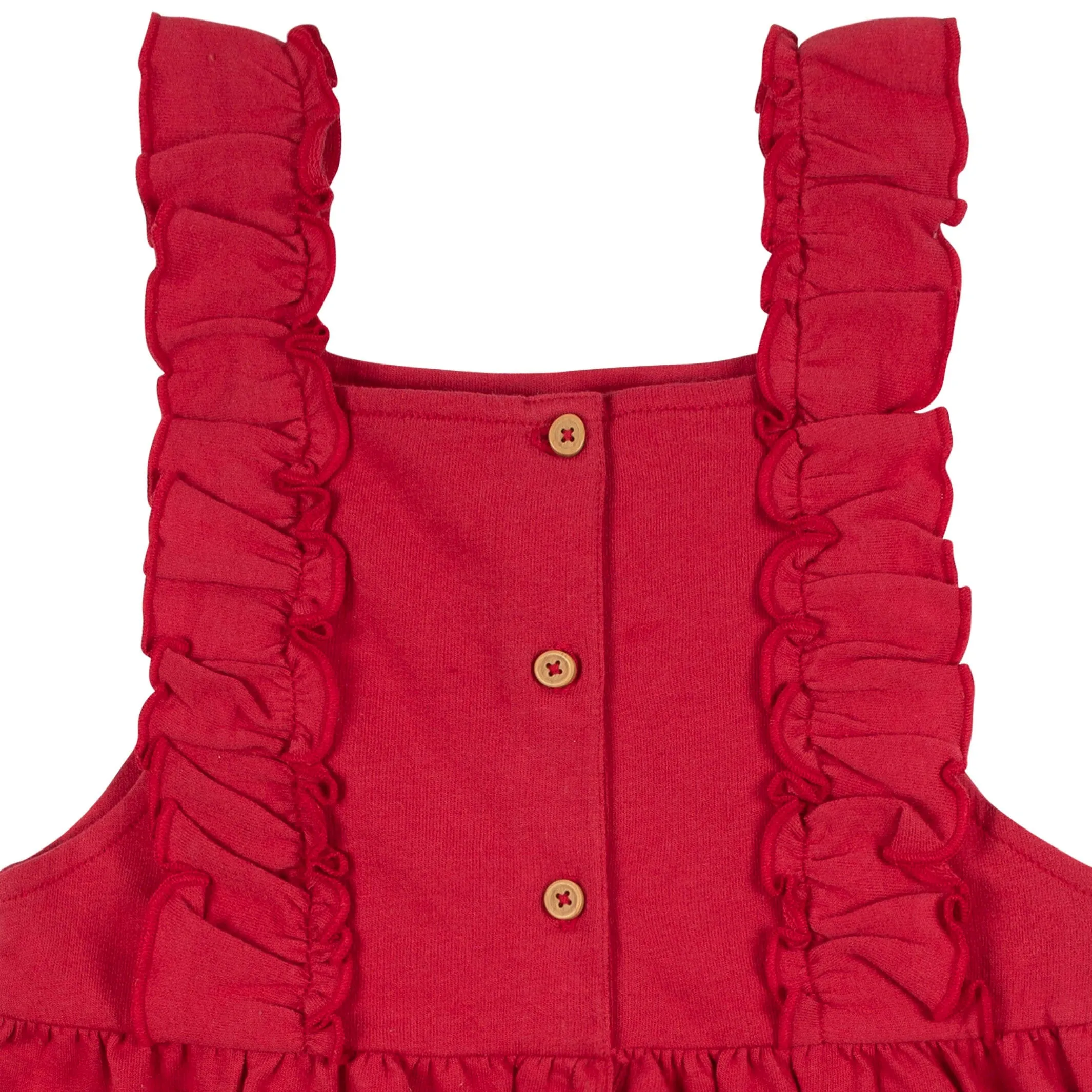 2-Piece Infant Girls Red Holly Berries Jumper & Top Set, 18M Gerber Childrenswea