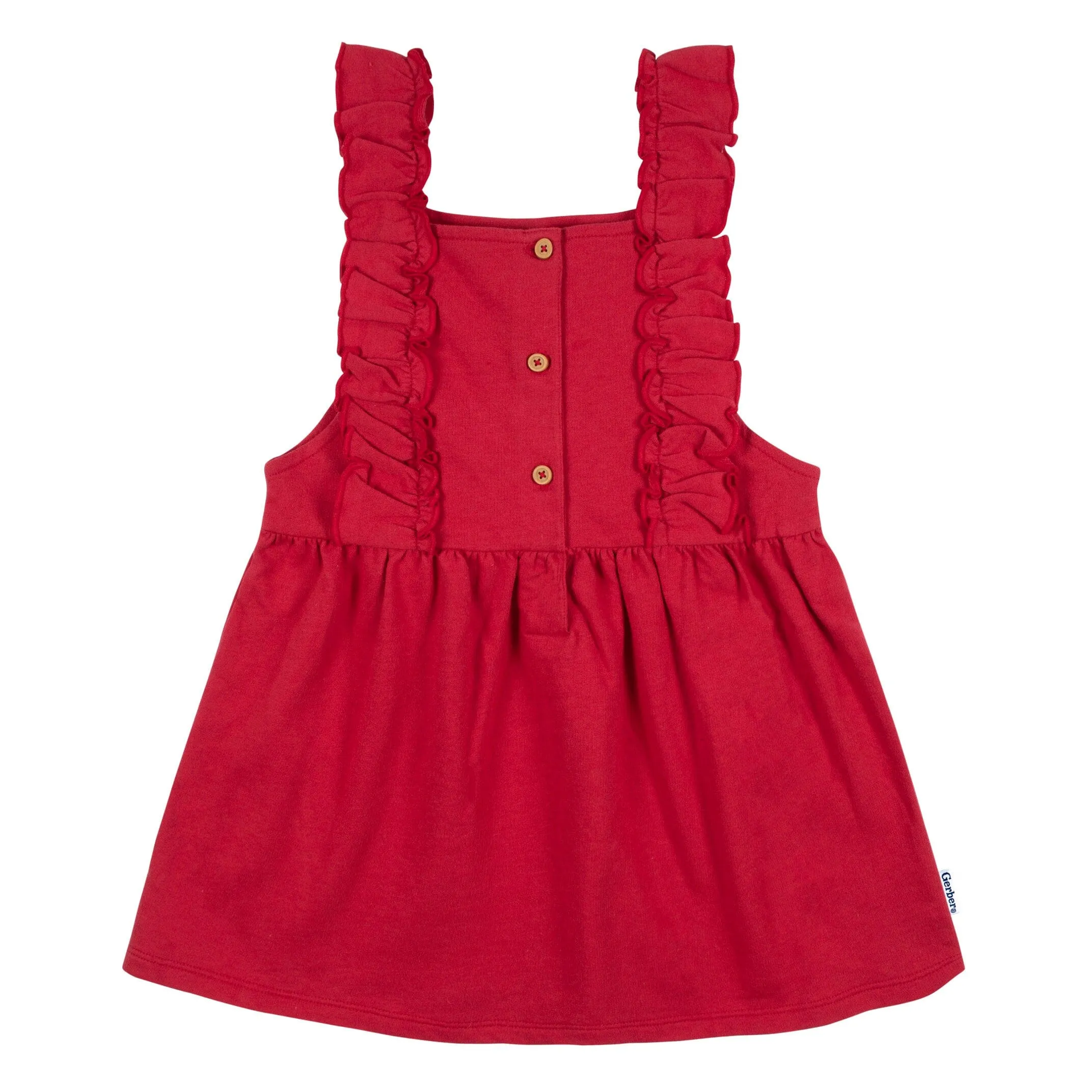 2-Piece Infant Girls Red Holly Berries Jumper & Top Set, 18M Gerber Childrenswea