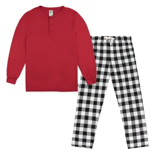 2-Piece Men's Buffalo Plaid Hacci Pajama Set Gerber Childrenswea