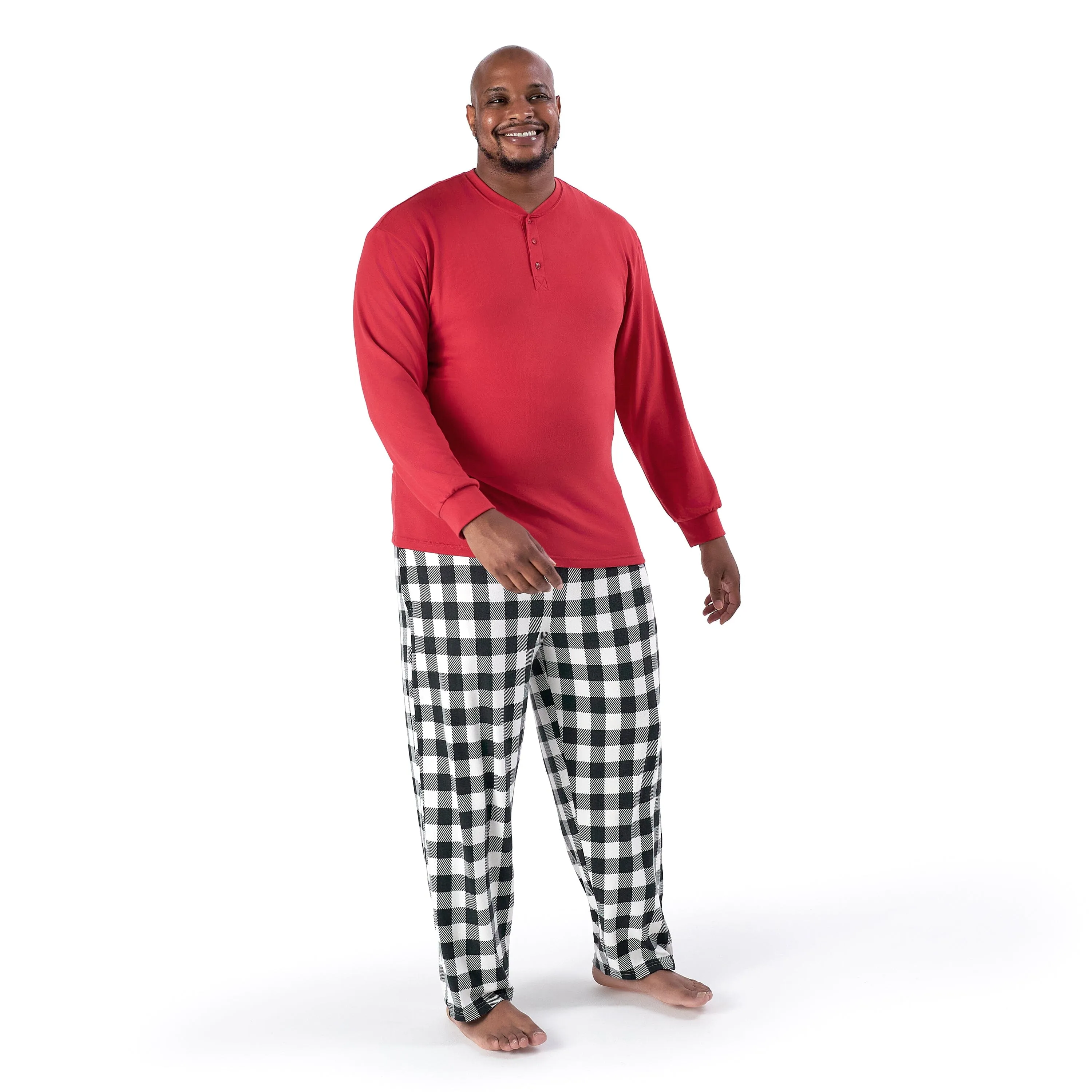 2-Piece Men's Buffalo Plaid Hacci Pajama Set Gerber Childrenswea