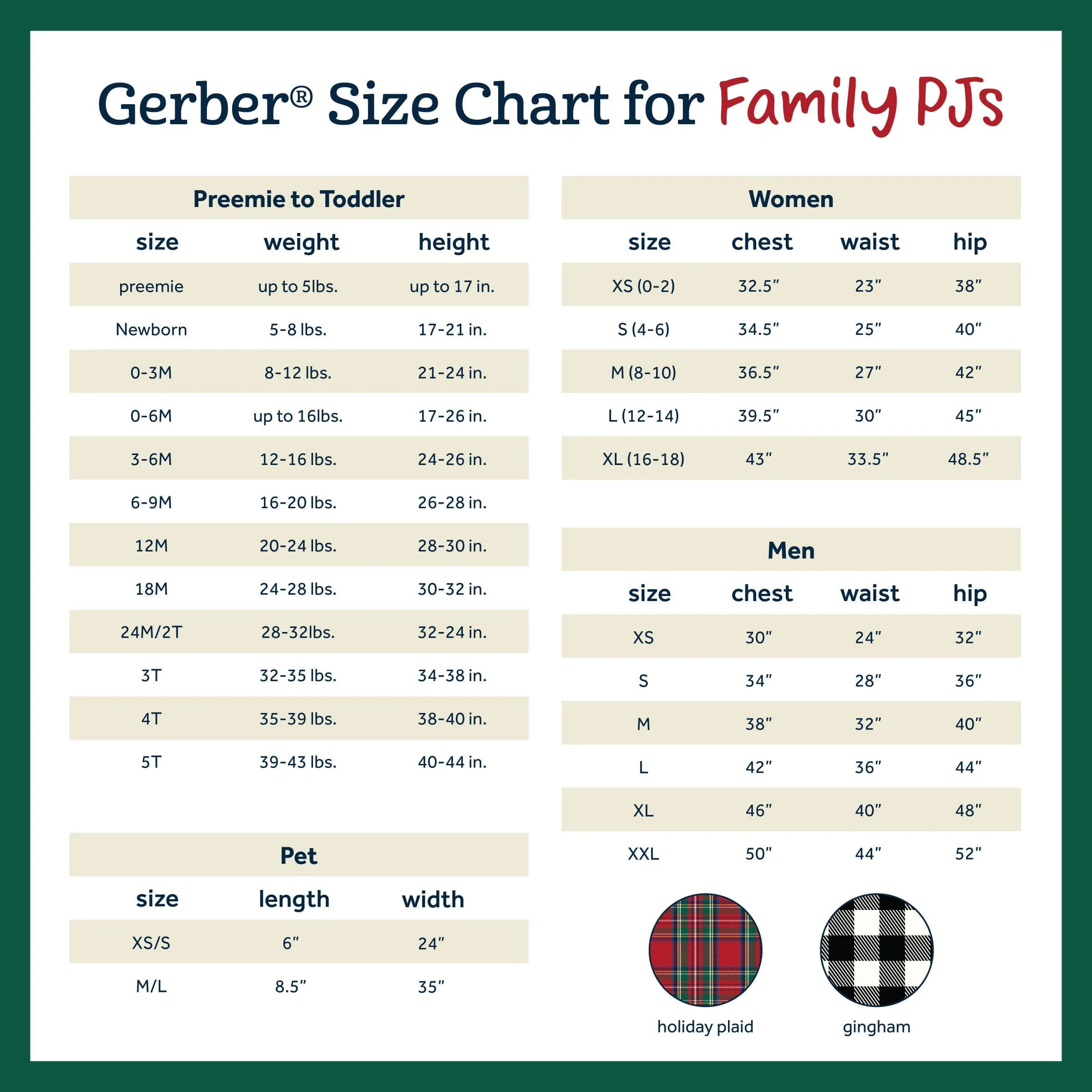 2-Piece Men's Buffalo Plaid Hacci Pajama Set Gerber Childrenswea