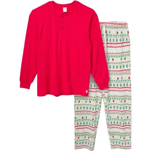 2-Piece Men's Oh What Fun Fair Isle Hacci Pajama Set Gerber Childrenswea