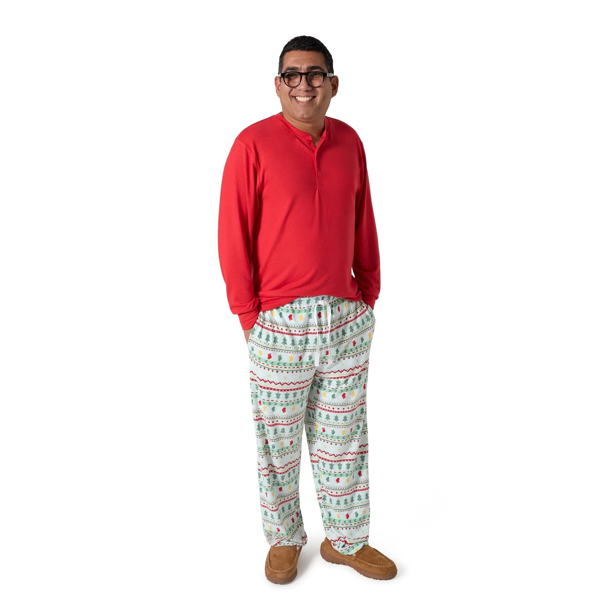 2-Piece Men's Oh What Fun Fair Isle Hacci Pajama Set Gerber Childrenswea