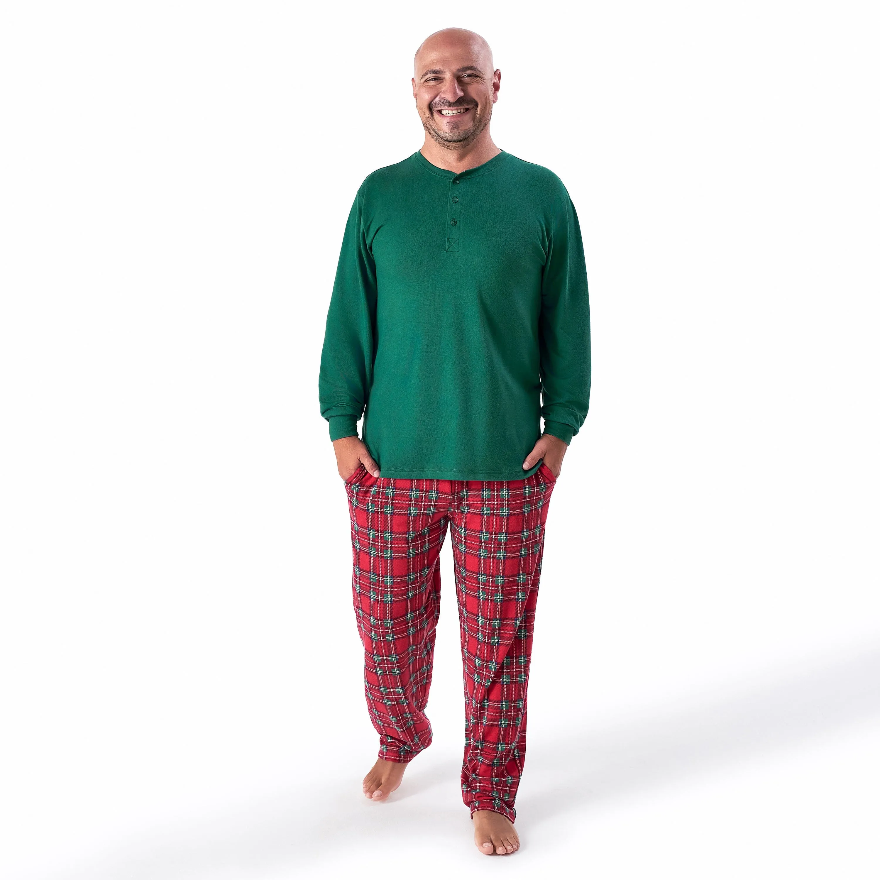 2-Piece Men's Stewart Plaid Hacci Pajama Set Gerber Childrenswea