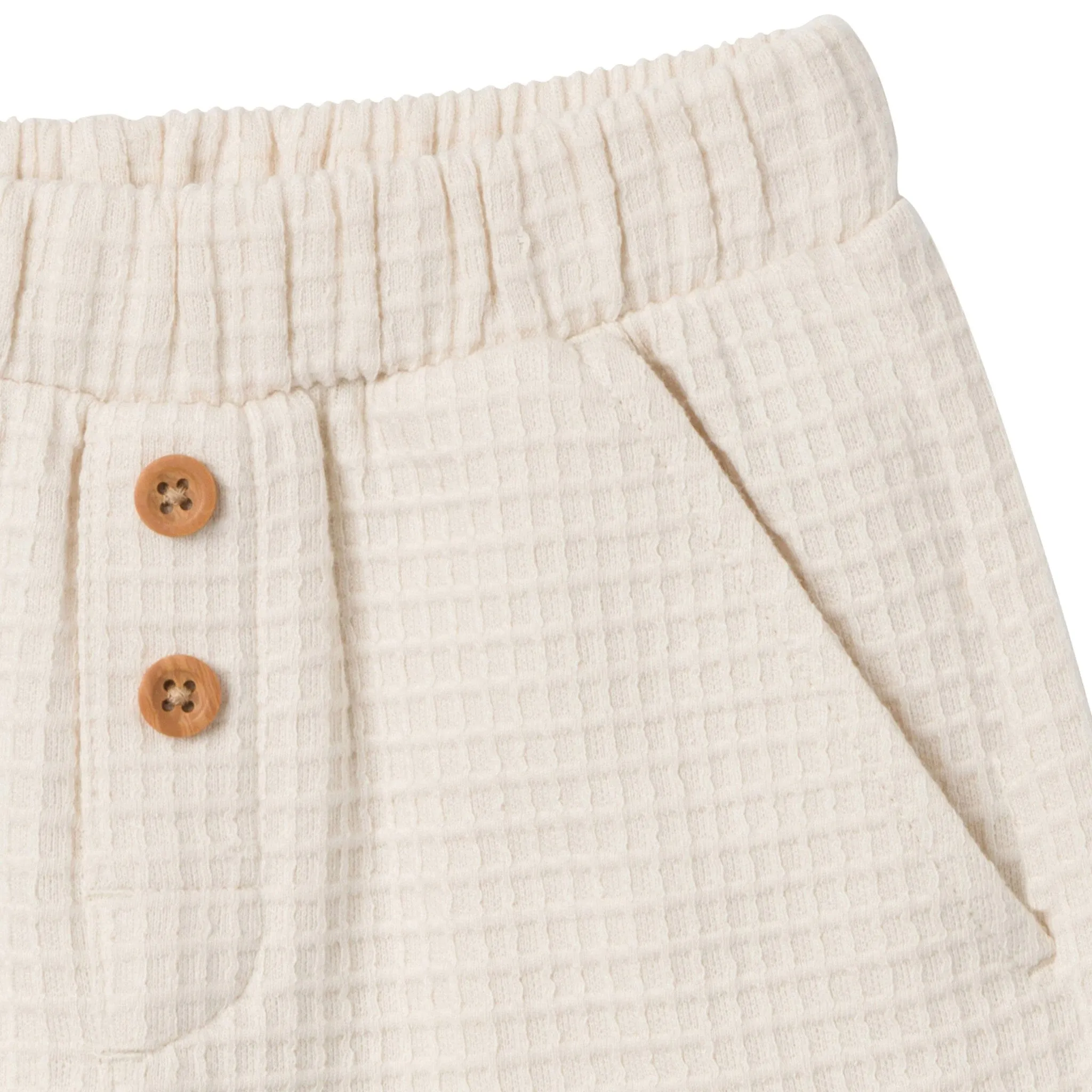 2-Piece Toddler Boys Beige Johnny Collar Shirt and Shorts Set Gerber Childrenswea