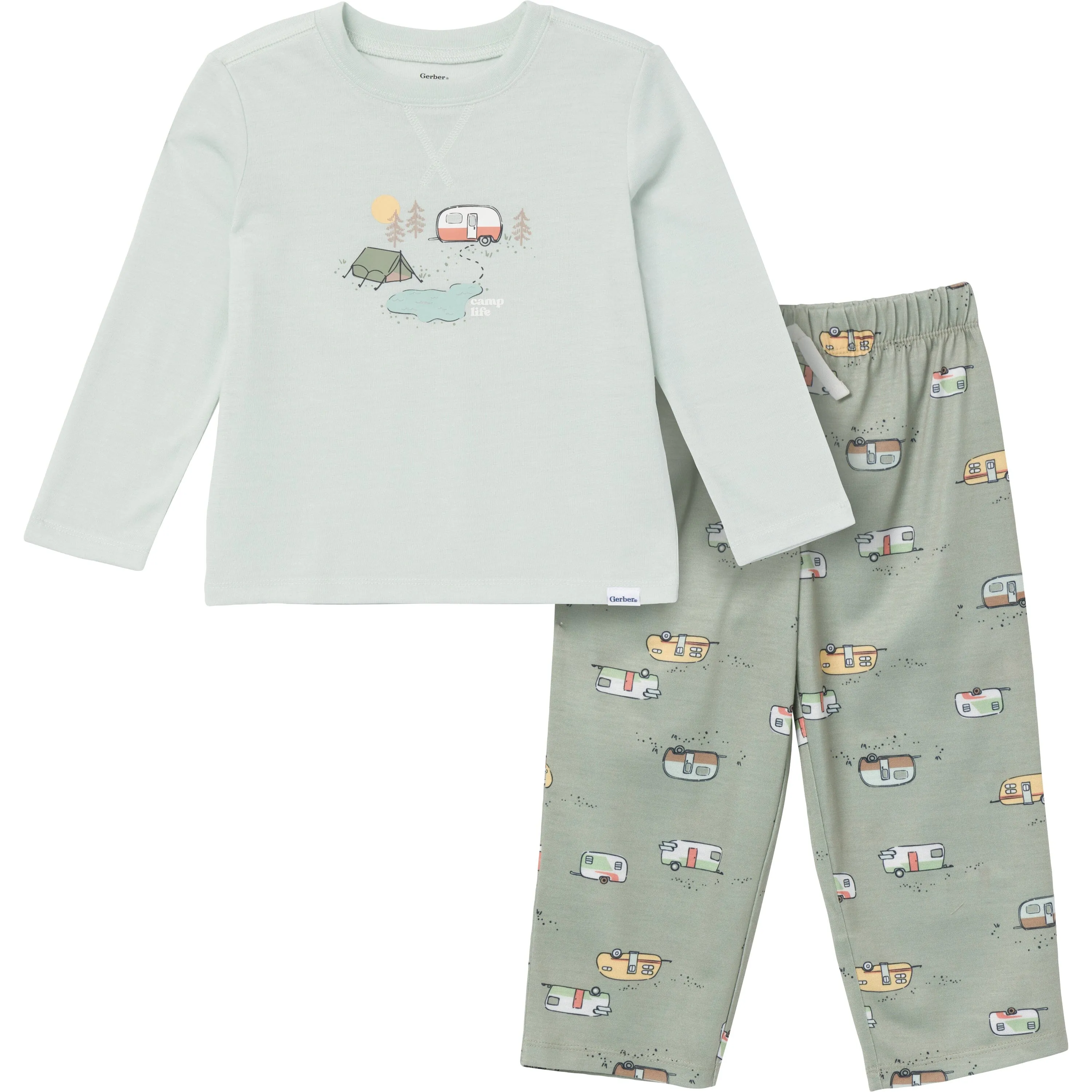 2-Piece Toddler Boys Camp Pajama Set Gerber Childrenswea