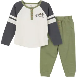 2-Piece Toddler Boys Let's Go Outside Top & Joggers Set Gerber Childrenswea