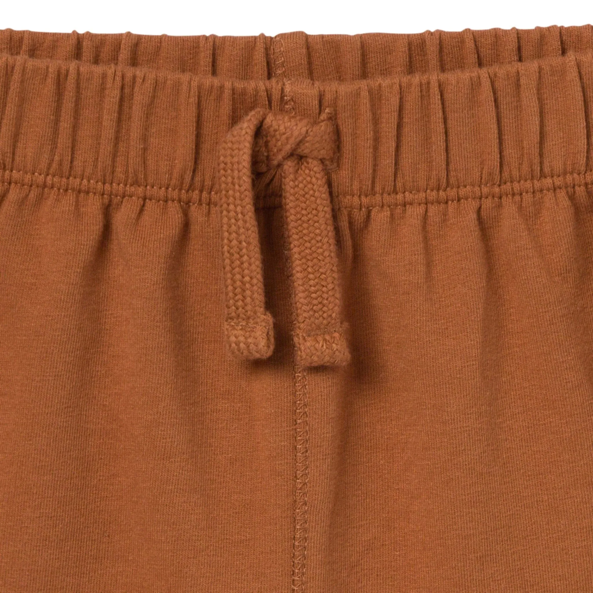2-Piece Toddler Boys Medium Brown Henley Shirt and Shorts Set Gerber Childrenswea
