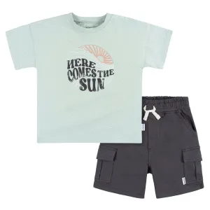 2-Piece Toddler Boys Sun T-Shirt & Cargo Shorts Set Gerber Childrenswea