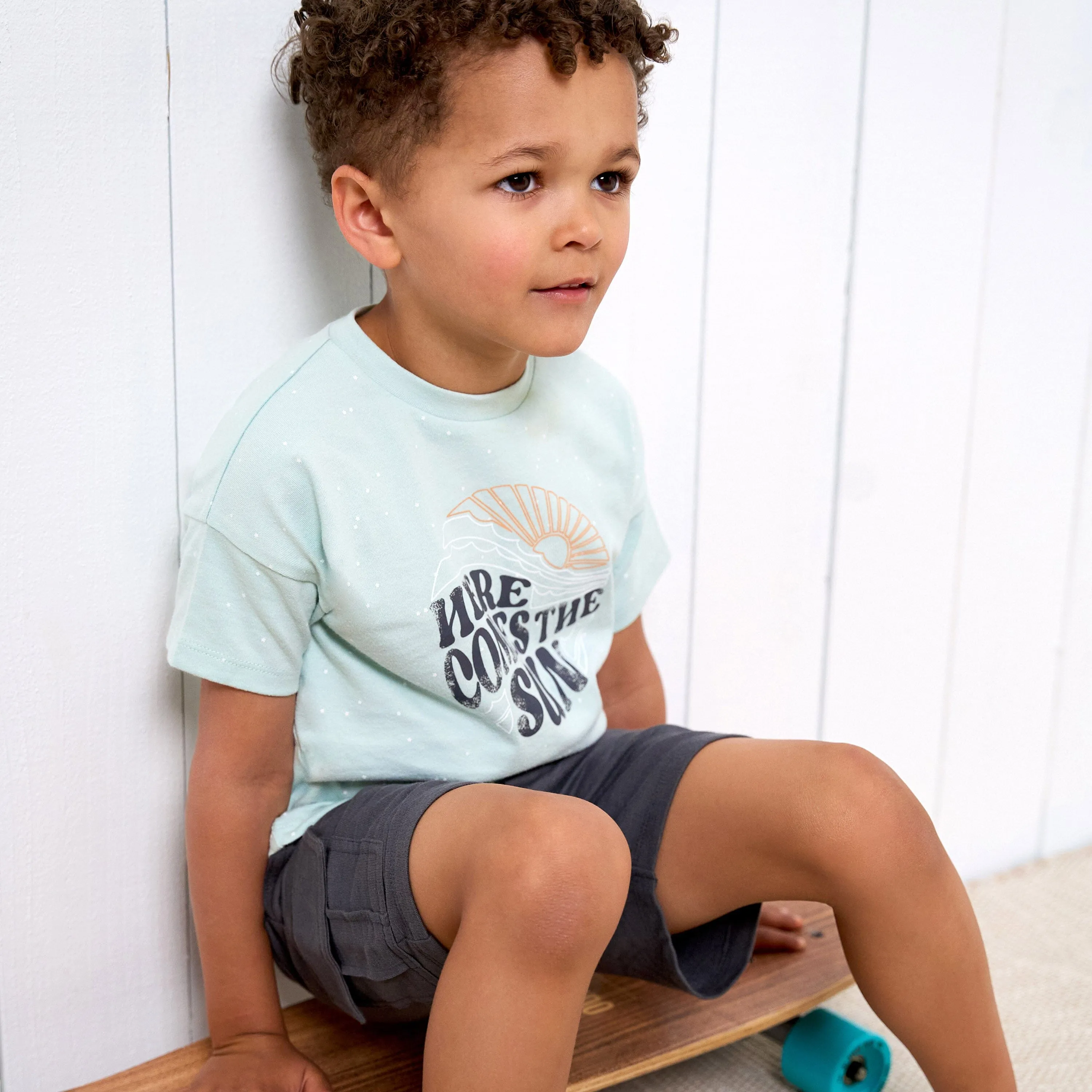 2-Piece Toddler Boys Sun T-Shirt & Cargo Shorts Set Gerber Childrenswea