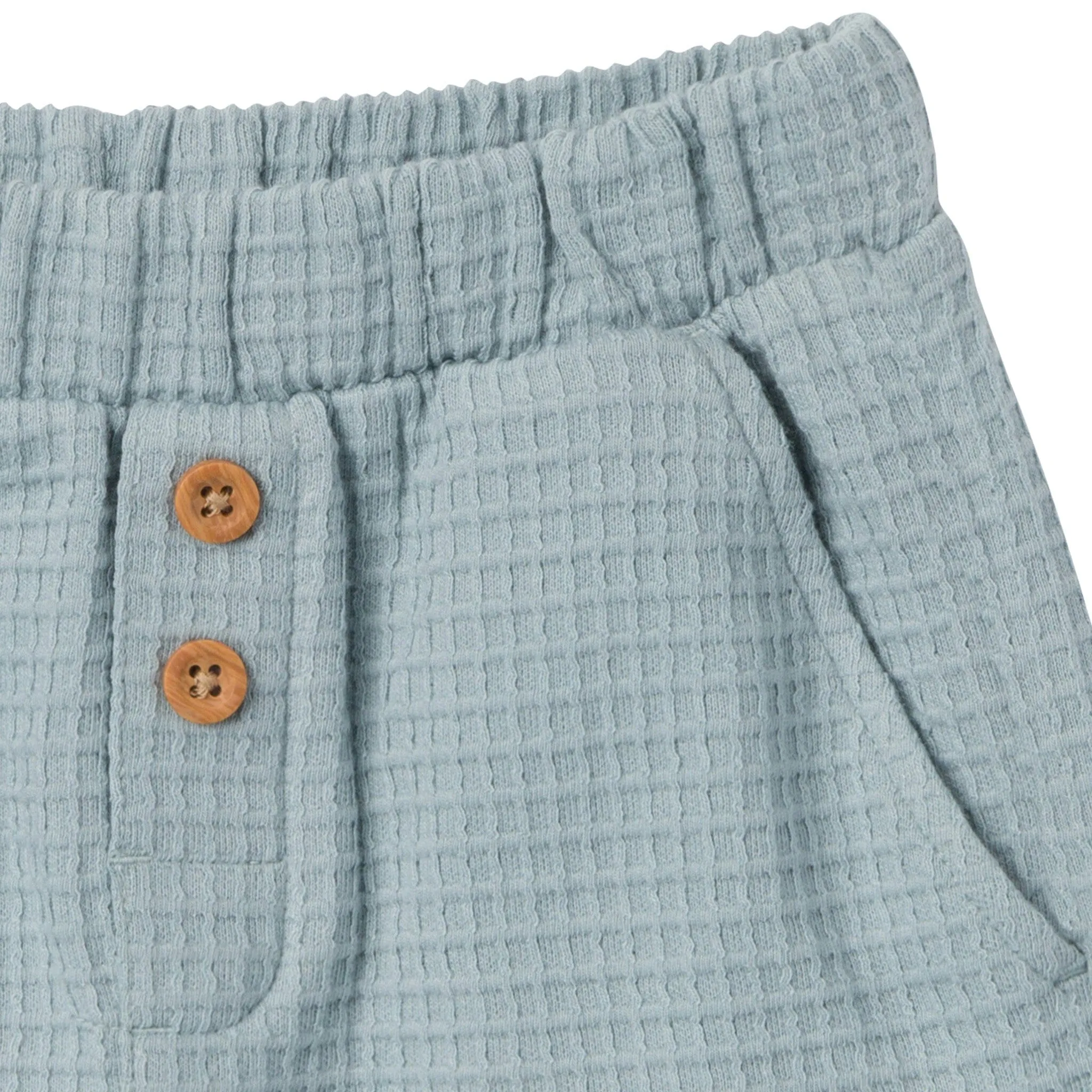 2-Piece Toddler Boys Teal Johnny Collar Shirt and Shorts Set Gerber Childrenswea