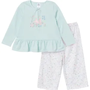 2-Piece Toddler Girls Bunny Peplum Pajama Set Gerber Childrenswea