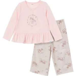 2-Piece Toddler Girls Deer Peplum Pajama Set Gerber Childrenswea
