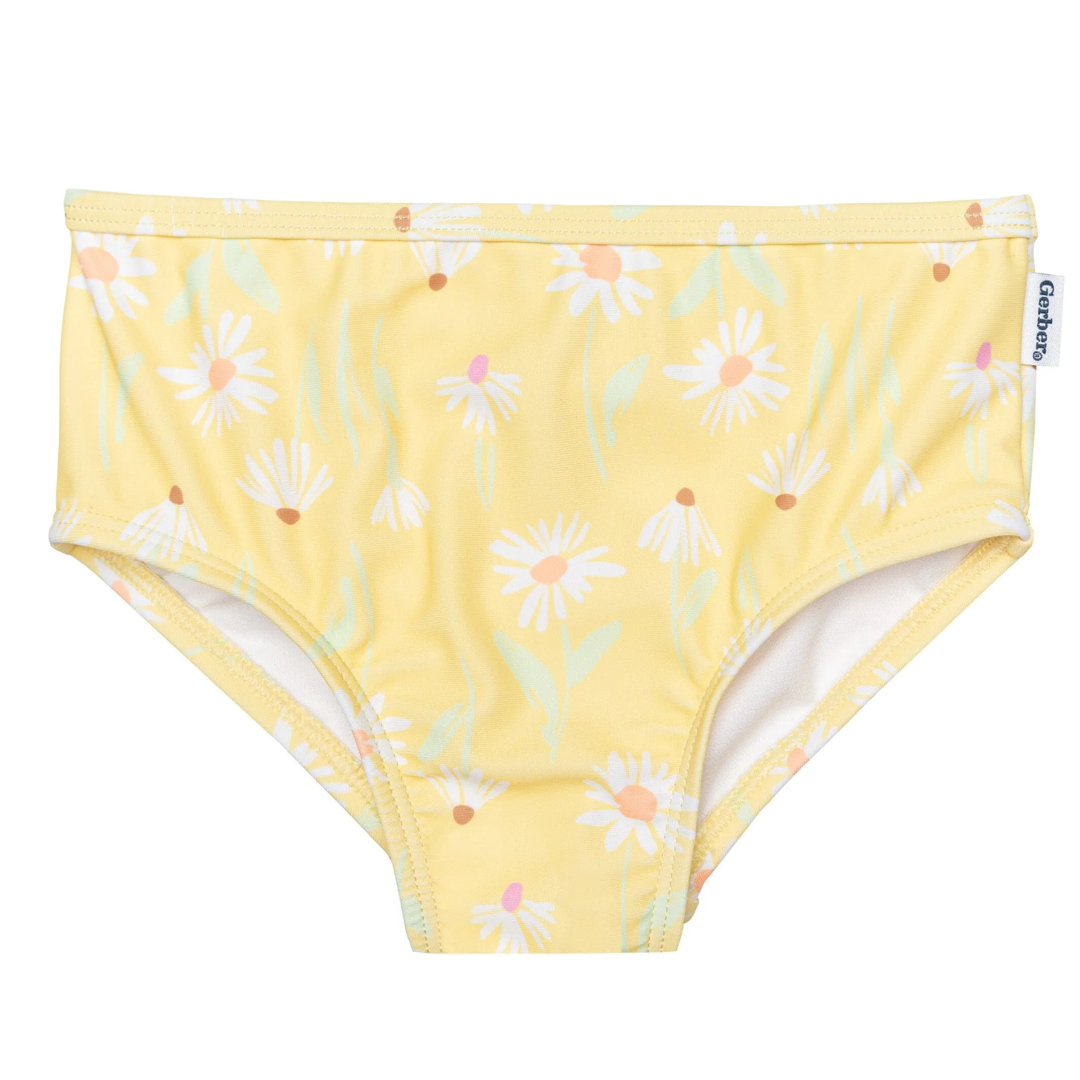 2-Piece Toddler Girls UPF 50  Daisies Swimsuit Set Gerber Childrenswea