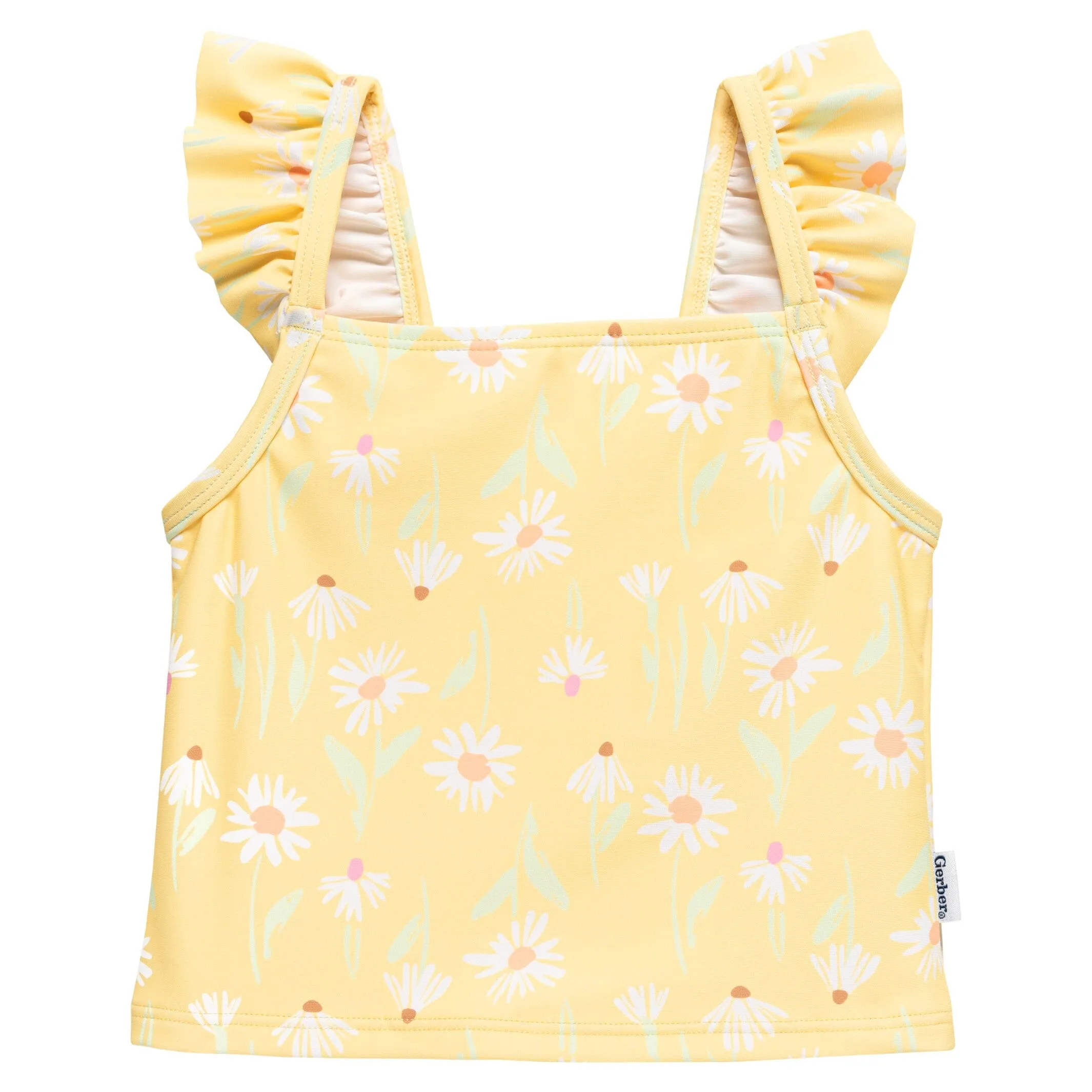 2-Piece Toddler Girls UPF 50  Daisies Swimsuit Set Gerber Childrenswea