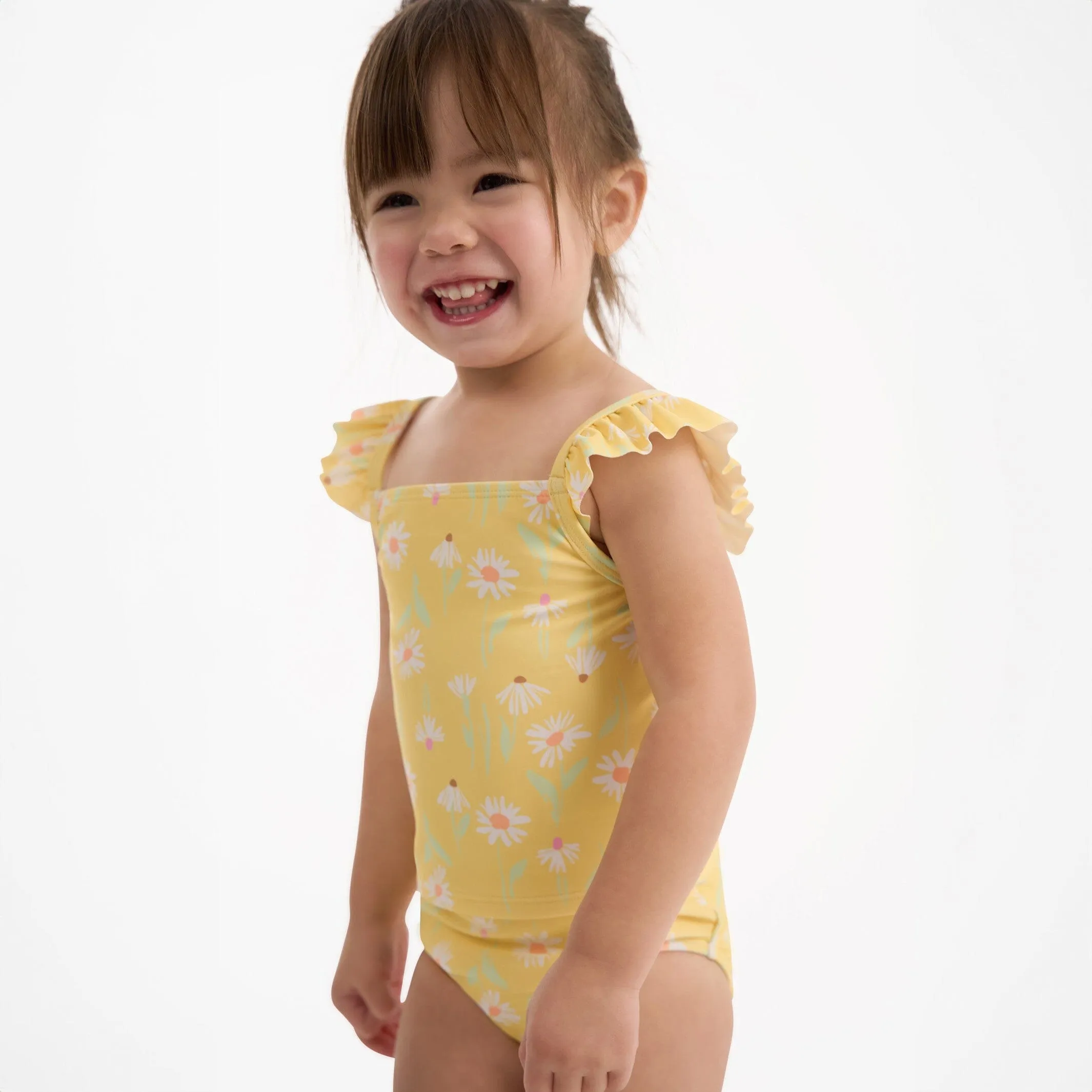 2-Piece Toddler Girls UPF 50  Daisies Swimsuit Set Gerber Childrenswea