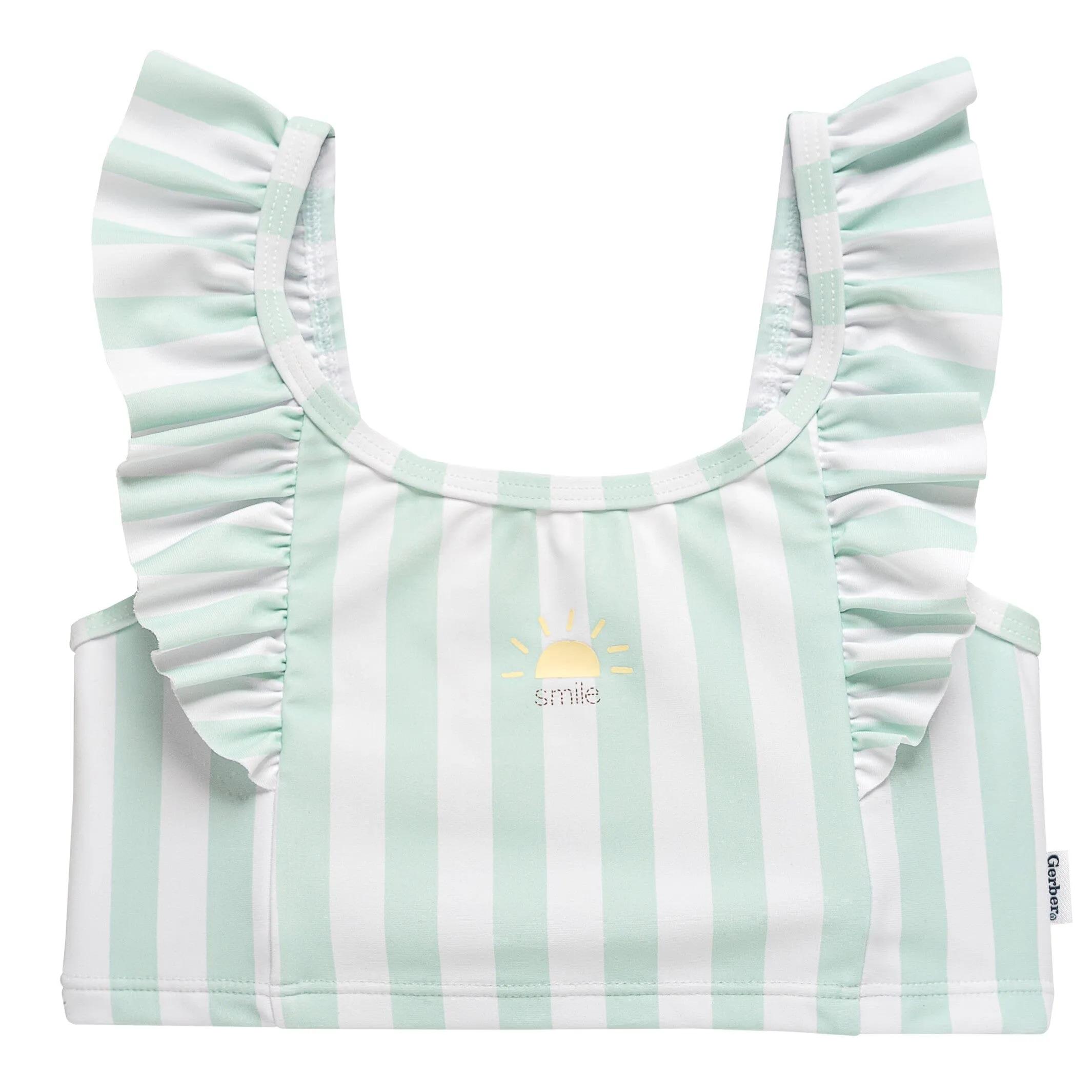 2-Piece Toddler Girls UPF 50  Stripe Swimsuit Set Gerber Childrenswea