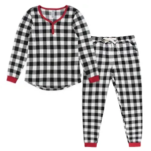 2-Piece Women's Buffalo Plaid Hacci Pajama Set Gerber Childrenswea