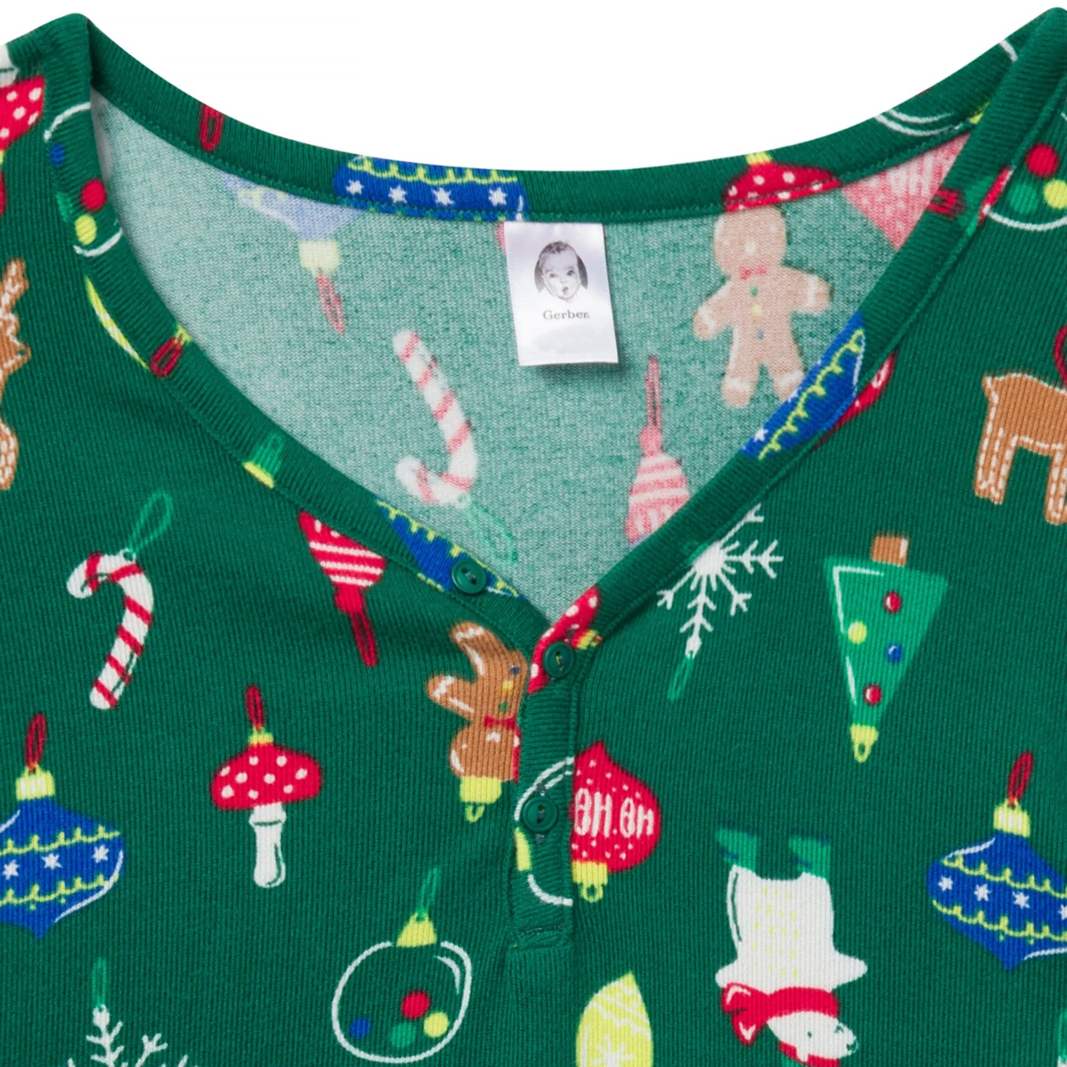 2-Piece Women's Ornaments Hacci Pajama Set Gerber Childrenswea