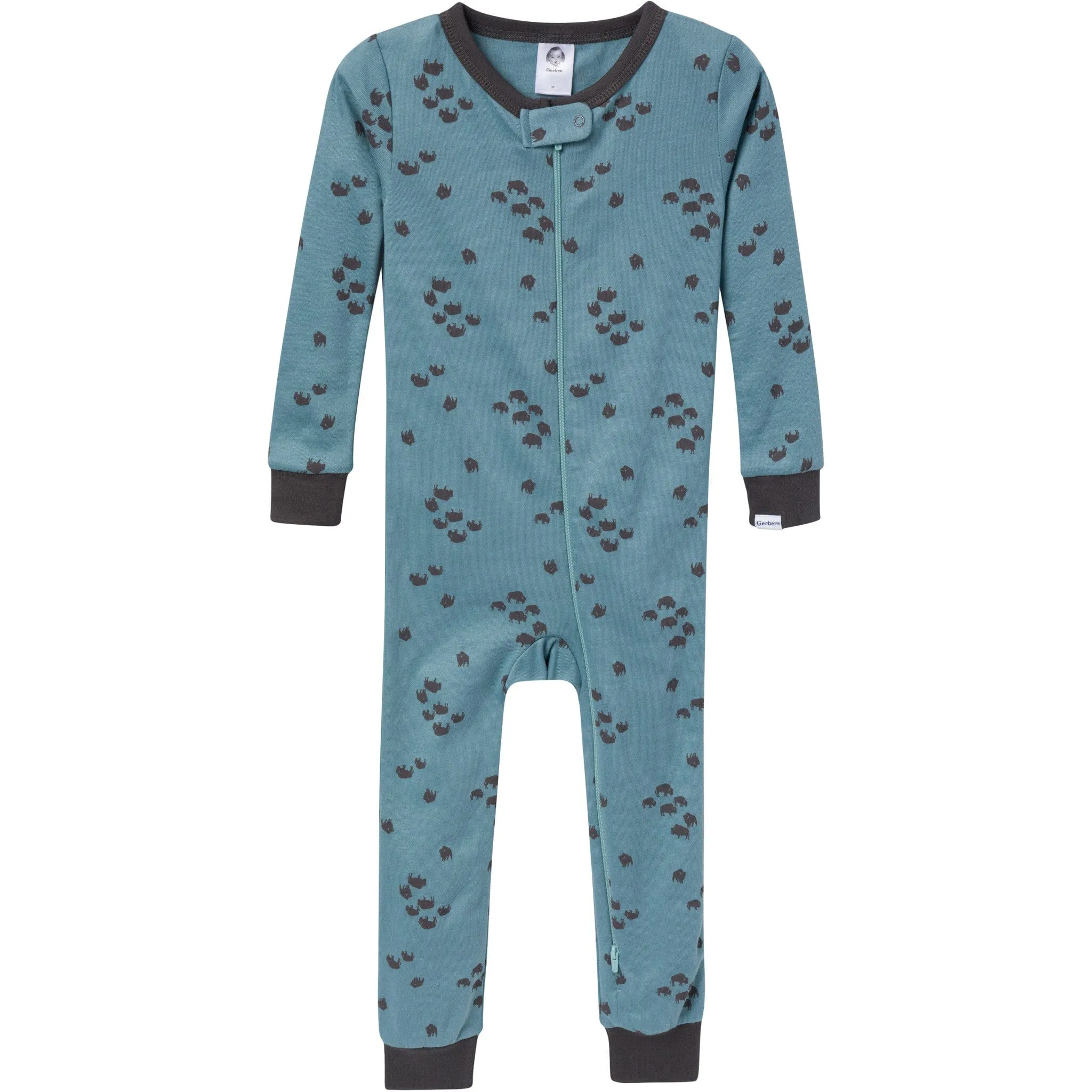 3-Pack Baby & Toddler Boys Buffalo Snug Fit Footless Pajamas Gerber Childrenswea