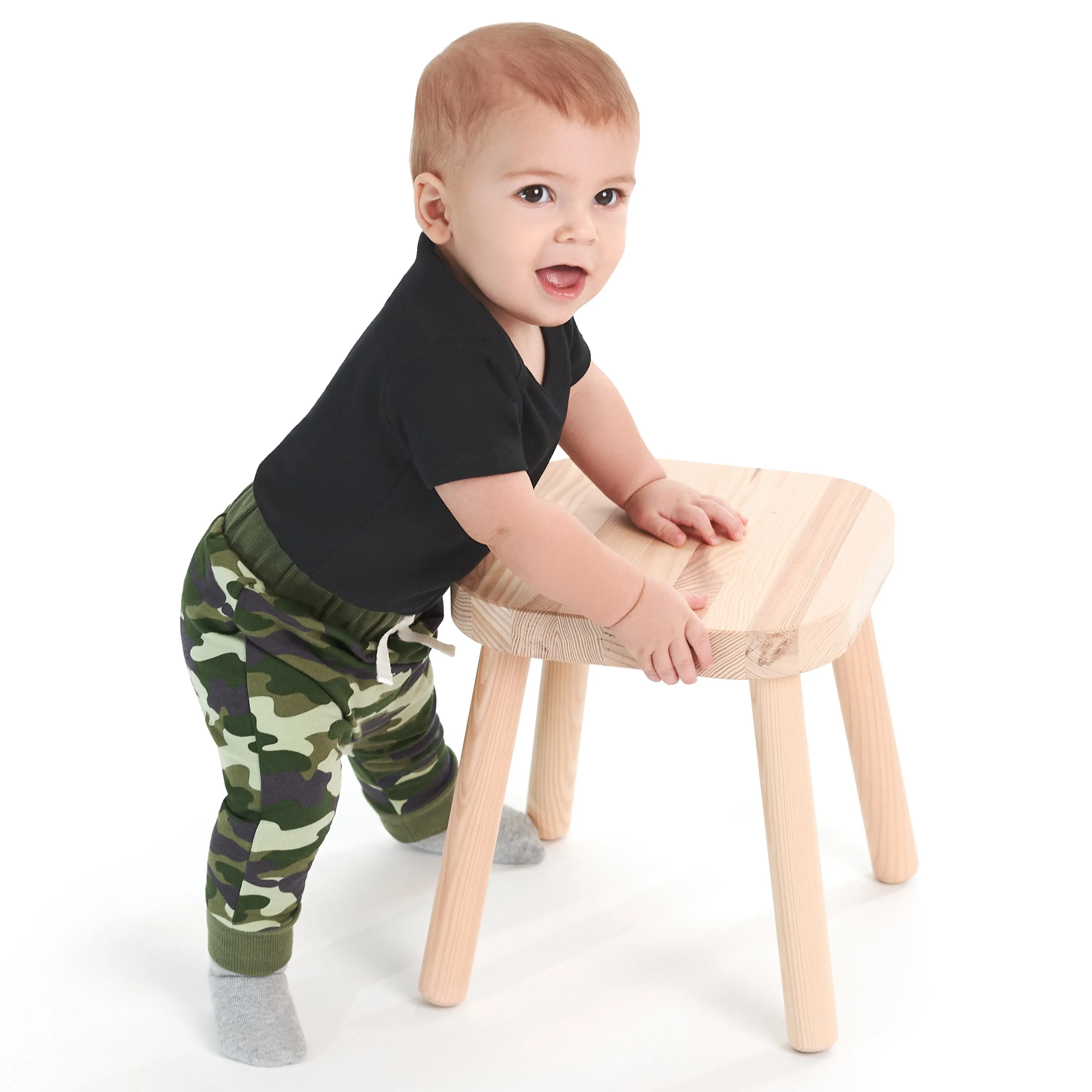 3-Pack Baby & Toddler Boys Camo Premium Jogger Gerber Childrenswea