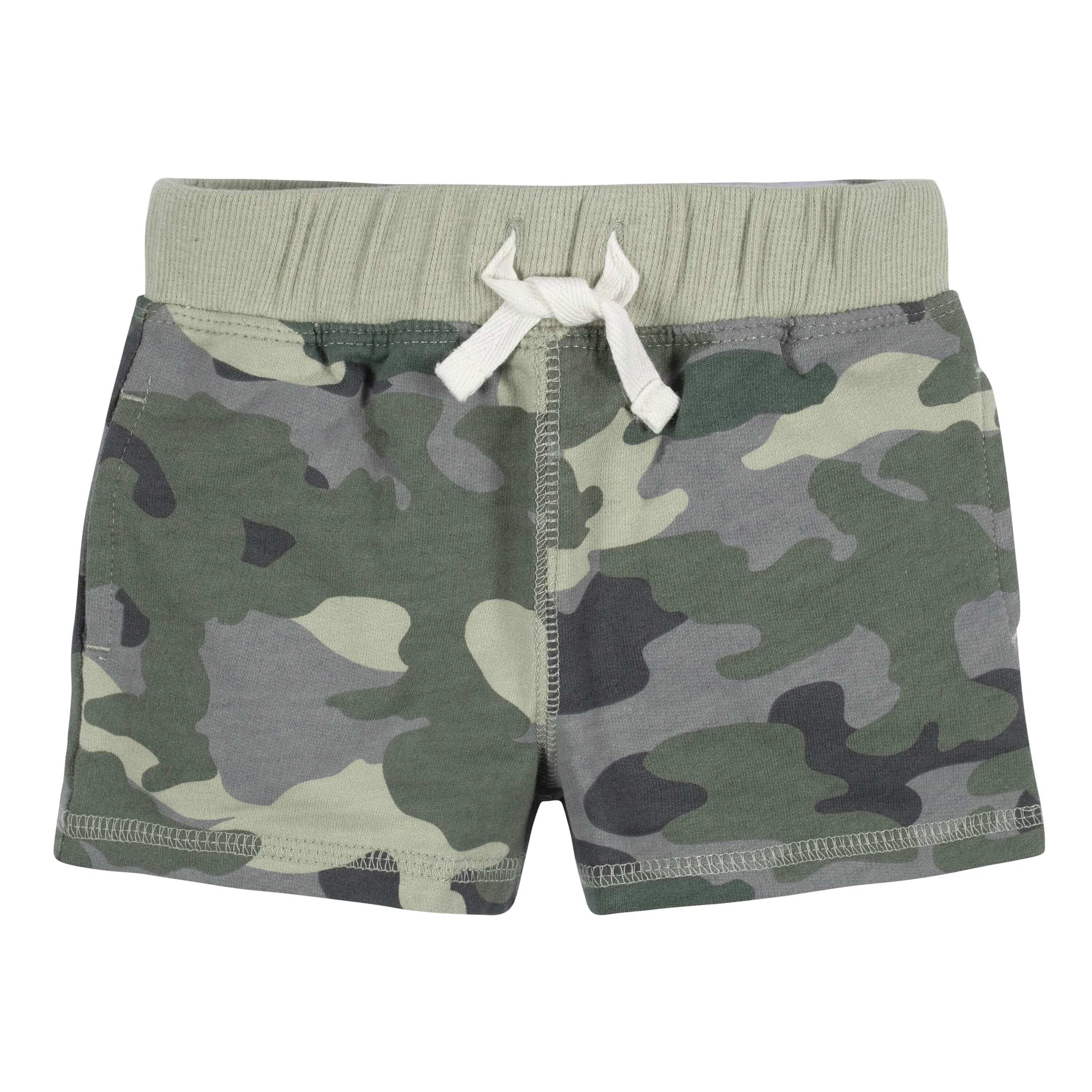 3-Pack Baby & Toddler Boys Color Me Camo Pull-On Knit Shorts Gerber Childrenswea