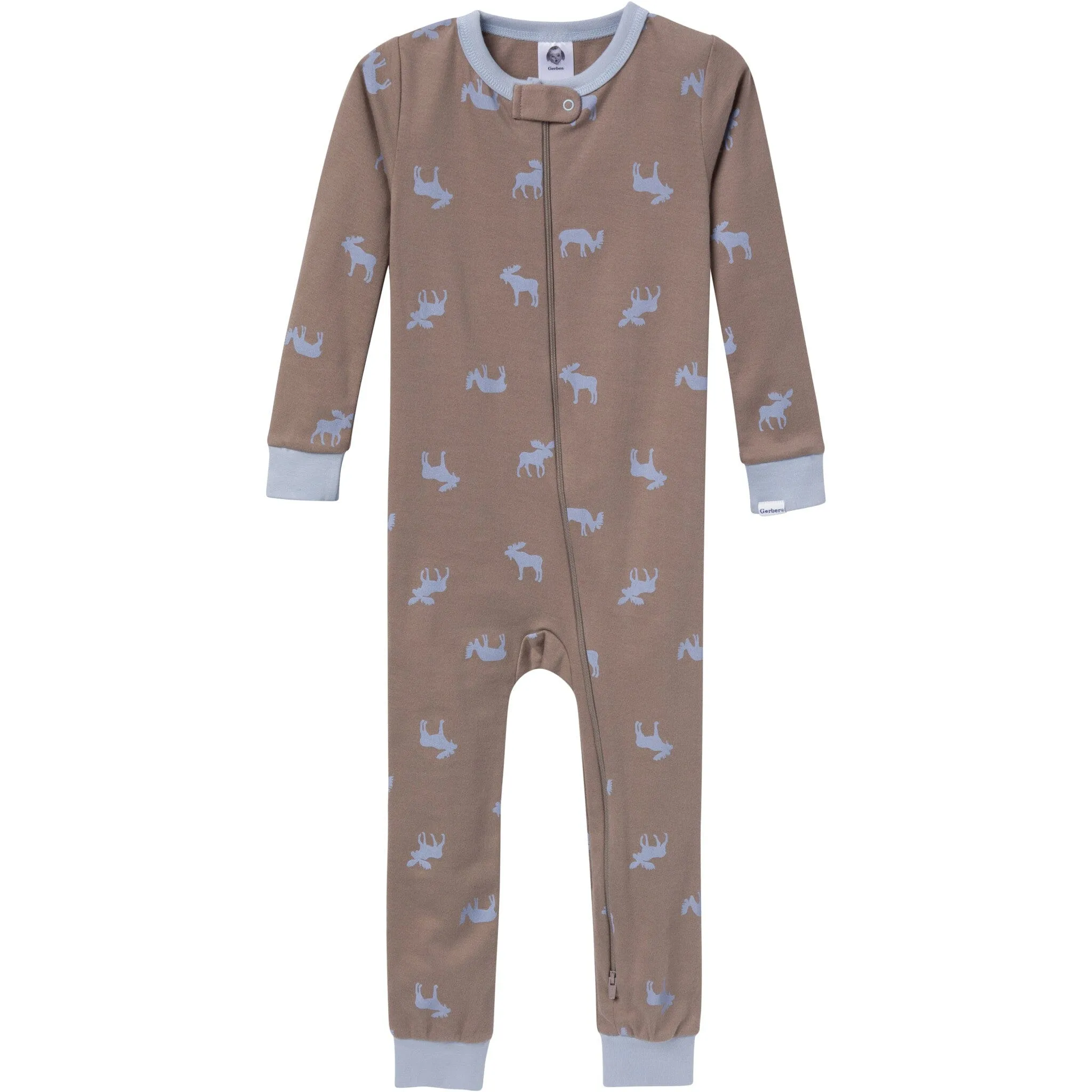 3-Pack Baby & Toddler Boys Moose & Trees Snug Fit Footless Pajamas Gerber Childrenswea