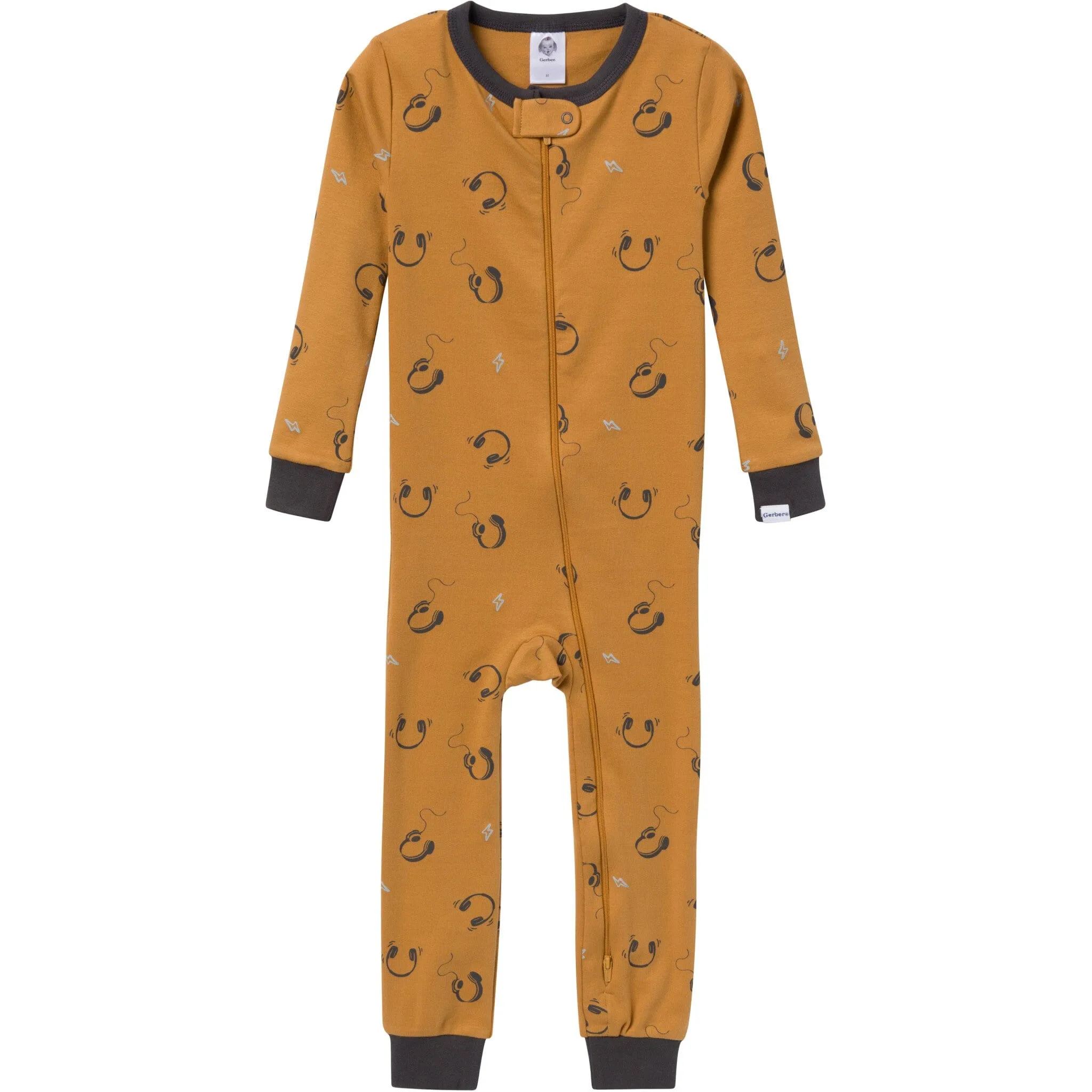 3-Pack Baby & Toddler Boys Music Snug Fit Footless Pajamas Gerber Childrenswea